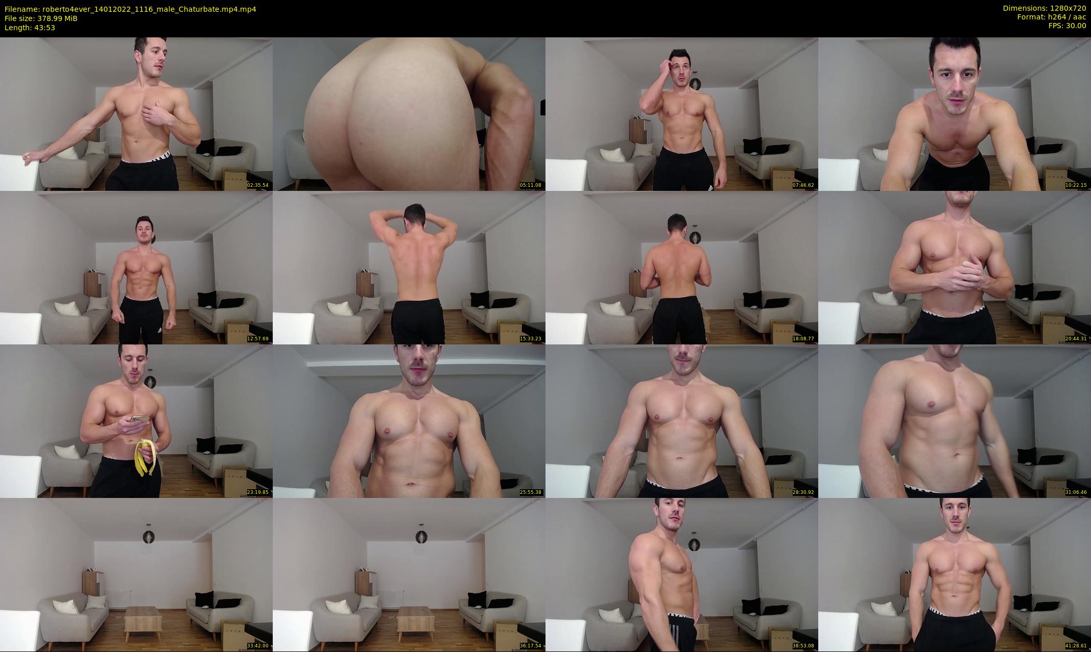 roberto4ever — 44 minute Chaturbate male cam show recording, 720p, Jan 14, 2022