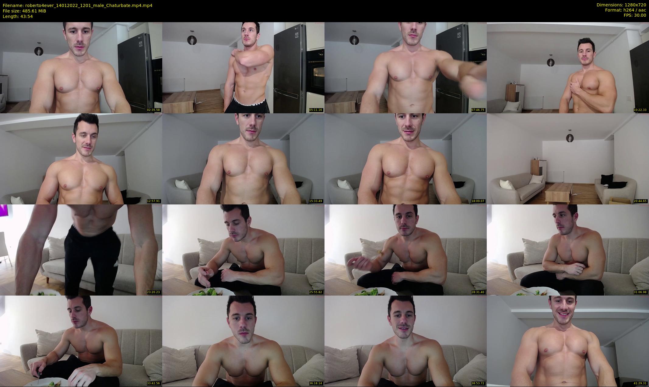 roberto4ever — 44 minute Chaturbate male cam show recording, 720p, Jan 14, 2022