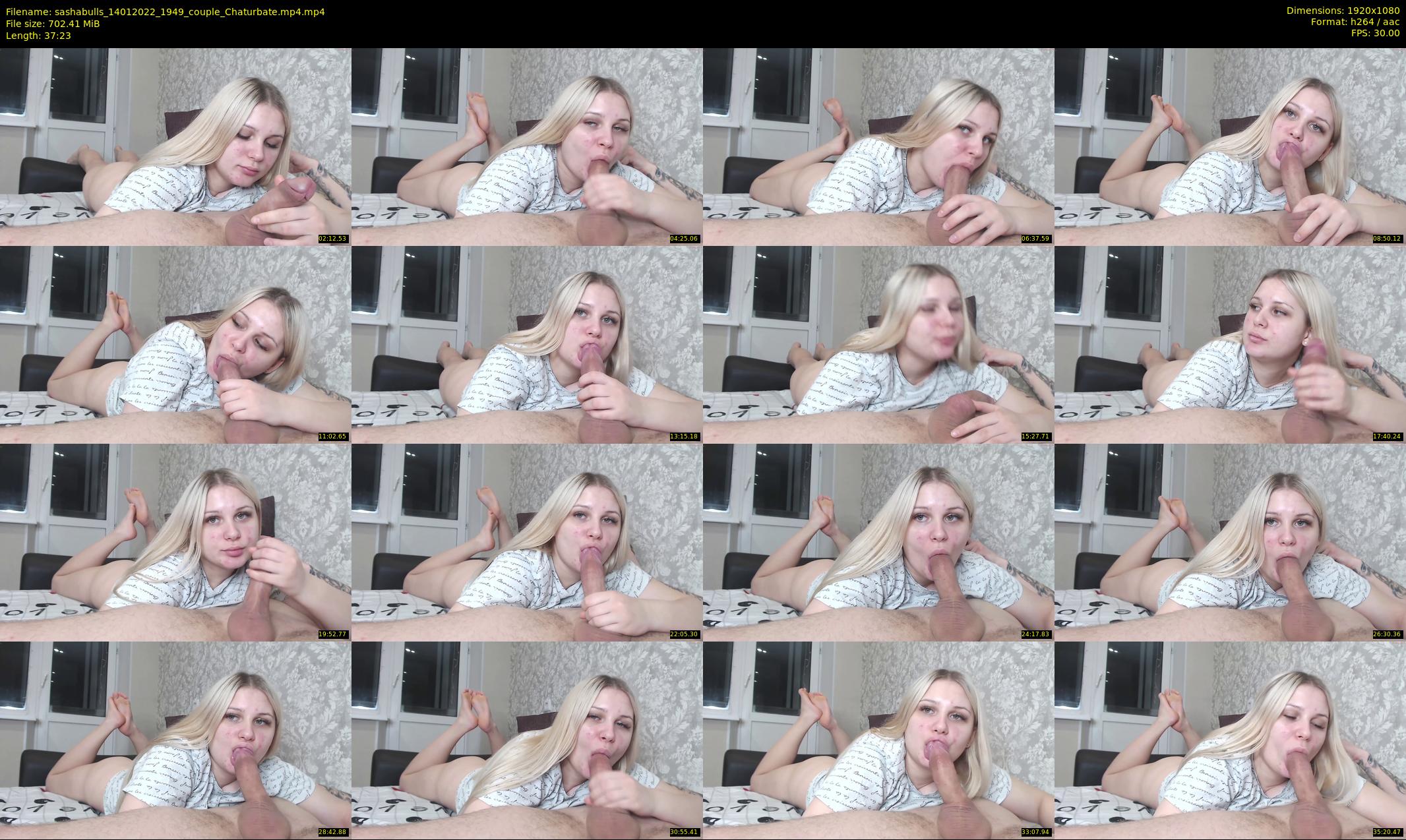 sashabulls — 38 minute Chaturbate couple cam show recording, 1080p, Jan 14, 2022