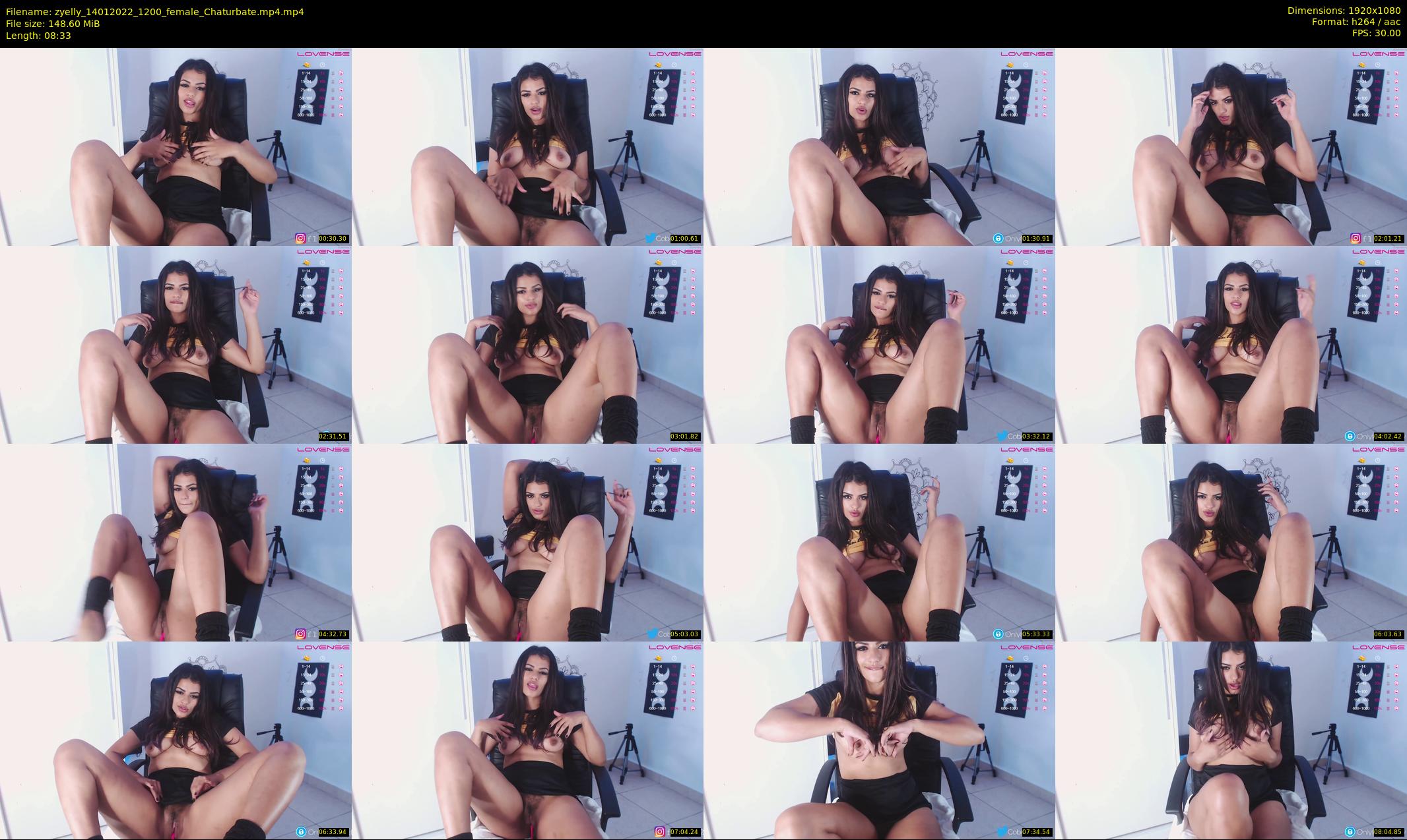 zyelly — 9 minute Chaturbate female cam show recording, 1080p, Jan 14, 2022