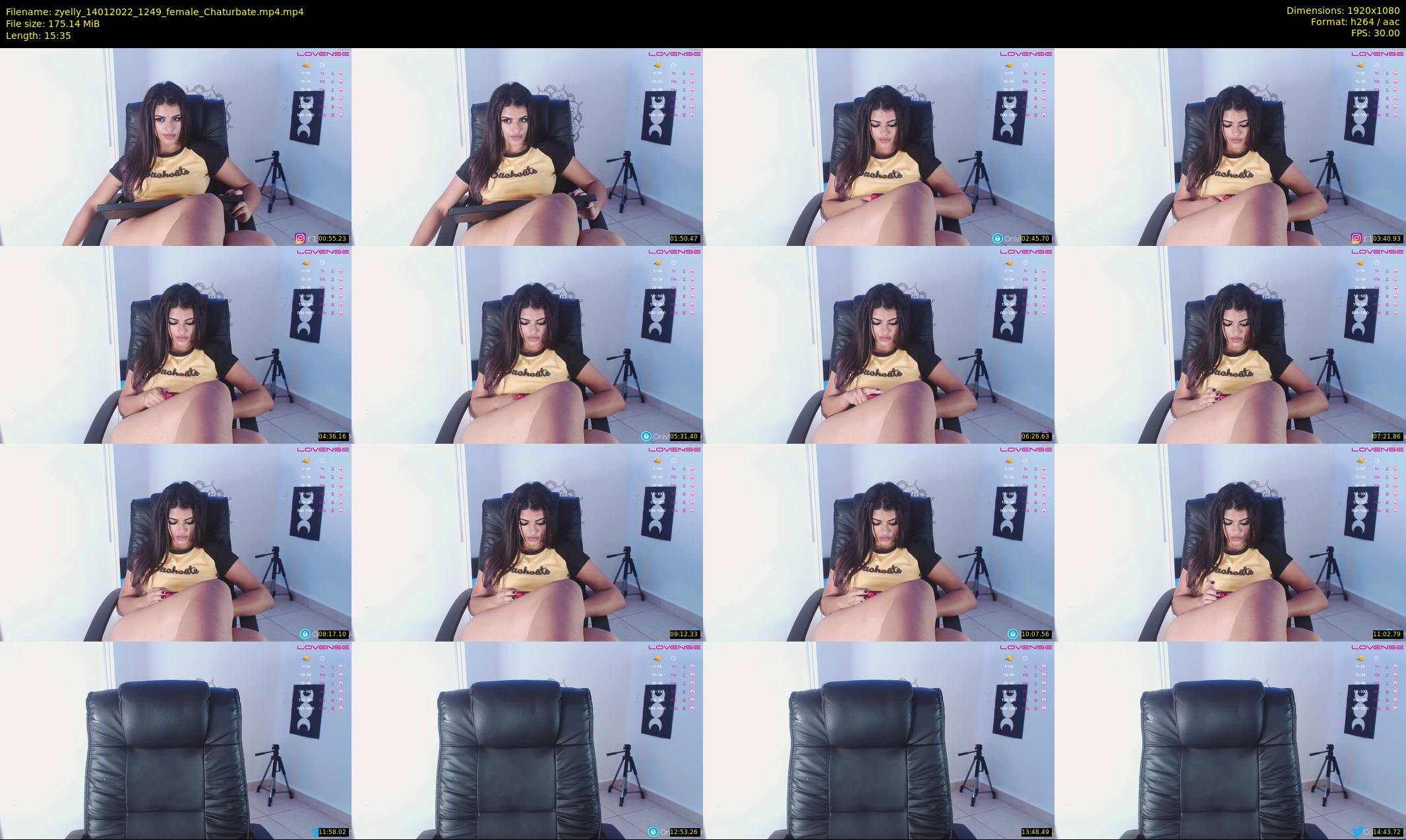 zyelly — 16 minute Chaturbate female cam show recording, 1080p, Jan 14, 2022