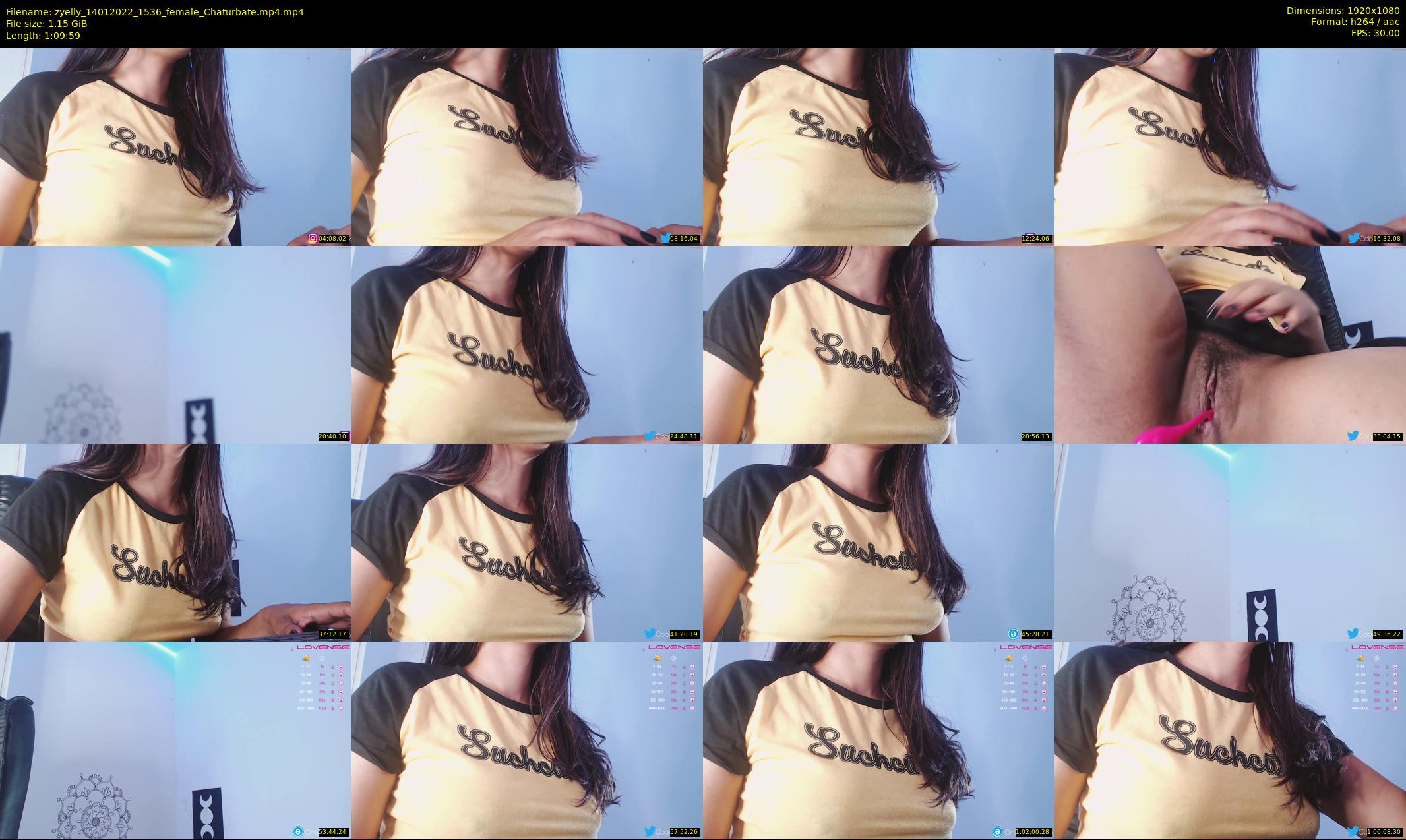 zyelly — 70 minute Chaturbate female cam show recording, 1080p, Jan 14, 2022