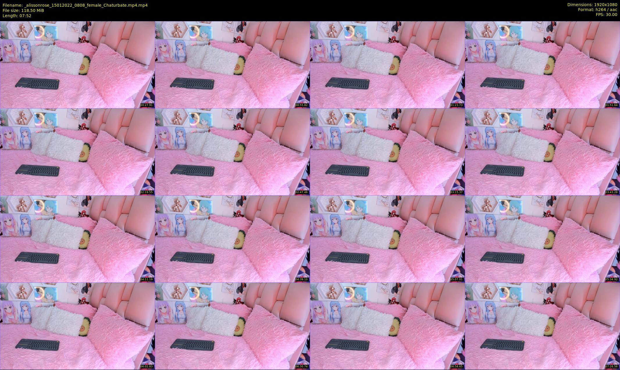 _alissonrose — 8 minute Chaturbate female cam show recording, 1080p, Jan 15, 2022
