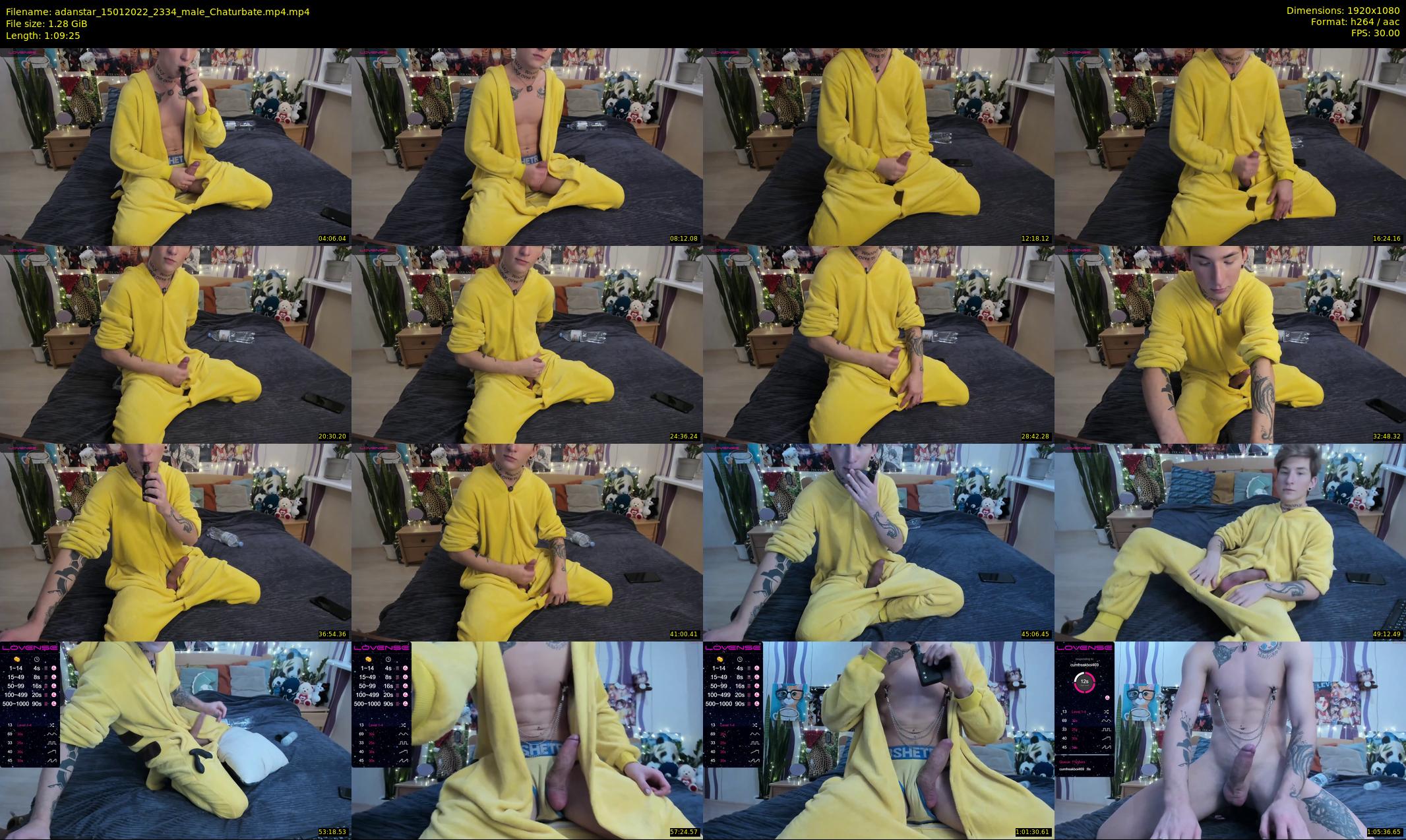 adanstar — 70 minute Chaturbate male cam show recording, 1080p, Jan 15, 2022