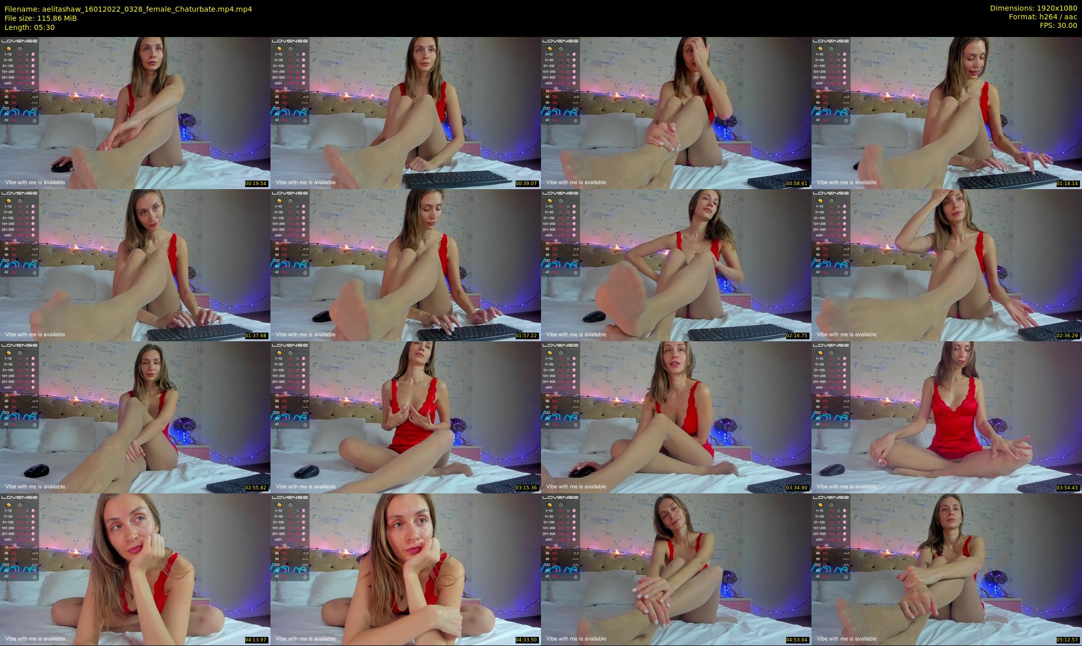 aelitashaw — 6 minute Chaturbate female cam show recording, 1080p, Jan 16, 2022