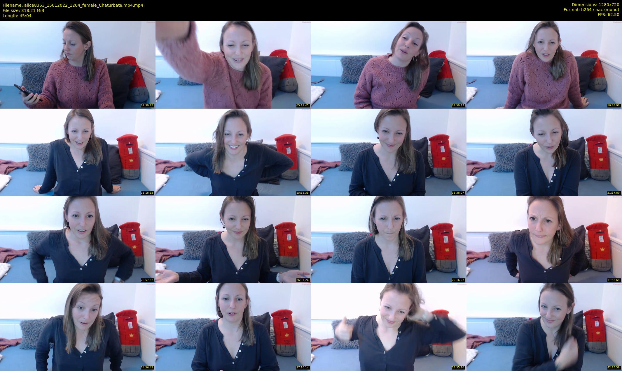 alice8363 — 46 minute Chaturbate female cam show recording, 720p, Jan 15, 2022