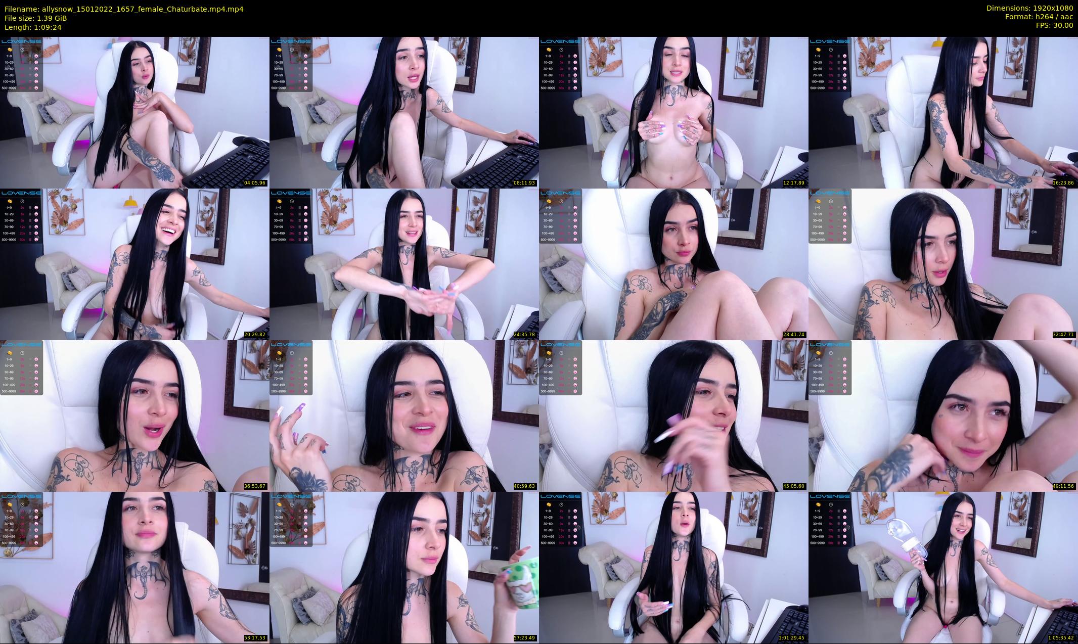 allysnow — 70 minute Chaturbate female cam show recording, 1080p, Jan 15, 2022