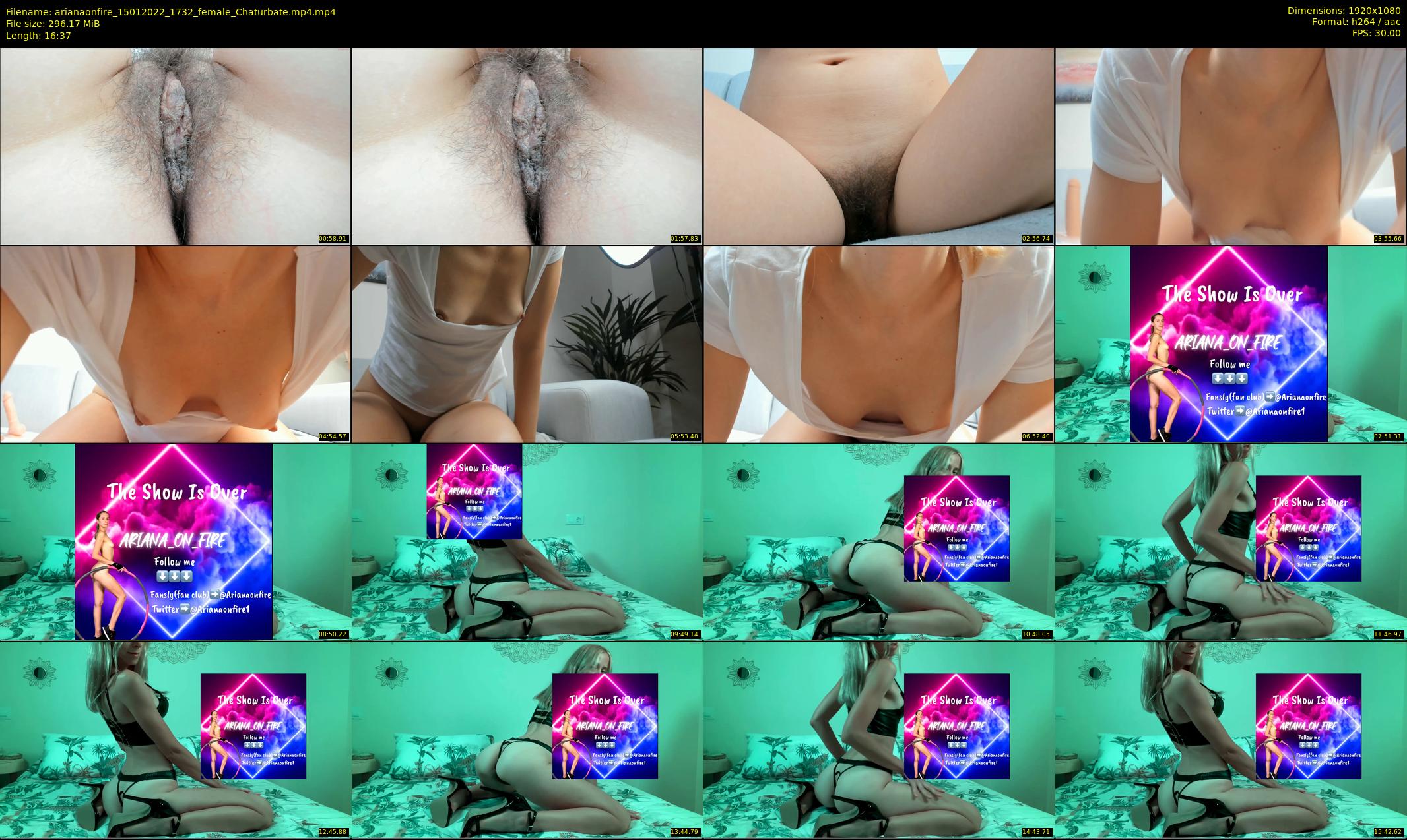 arianaonfire — 17 minute Chaturbate couple cam show recording, 1080p, Jan 15, 2022