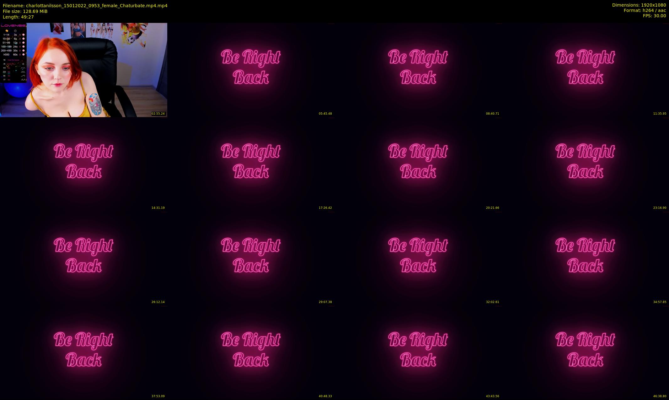 charlottanilsson — 50 minute Chaturbate female cam show recording, 1080p, Jan 15, 2022