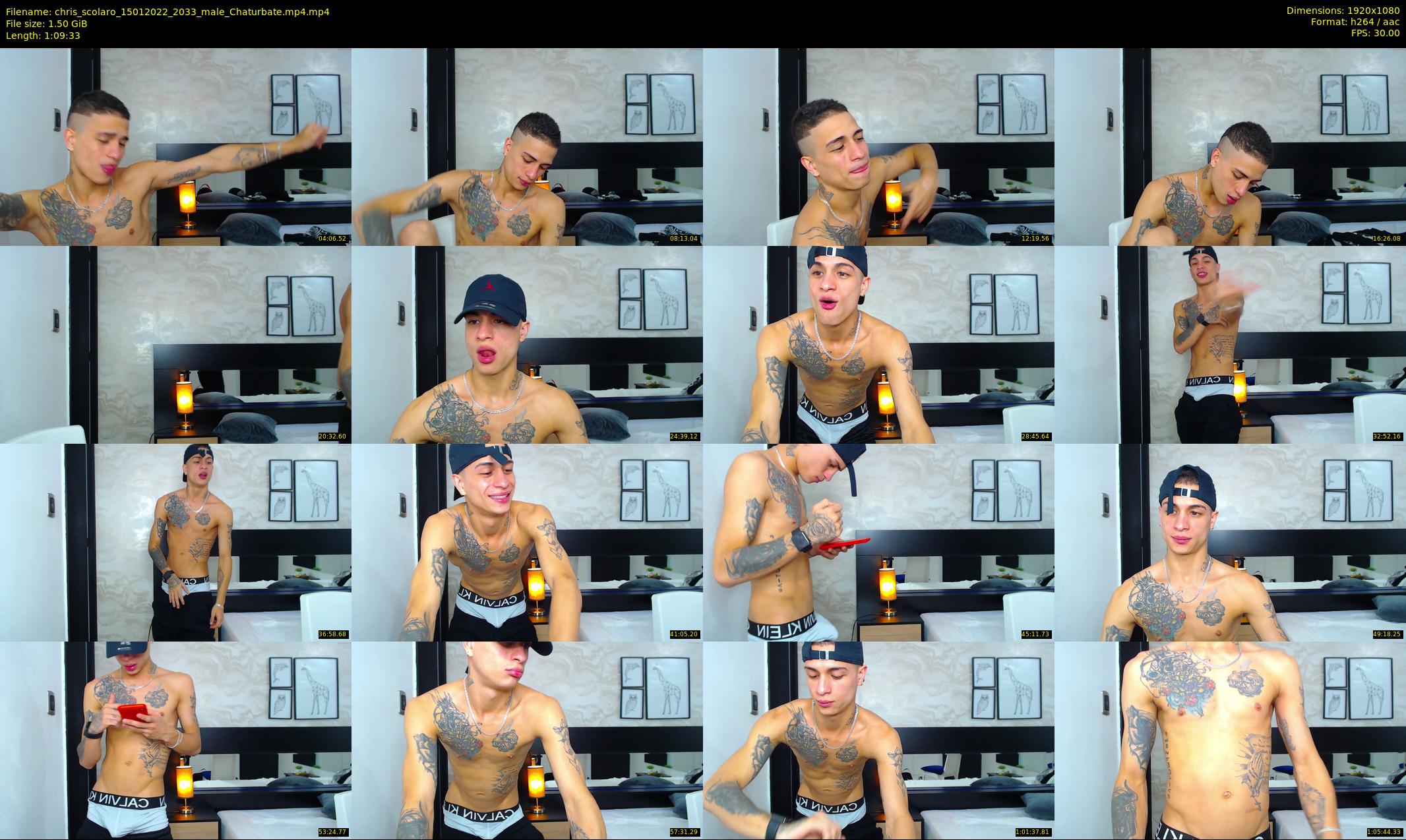 chris_scolaro — 70 minute Chaturbate male cam show recording, 1080p, Jan 15, 2022