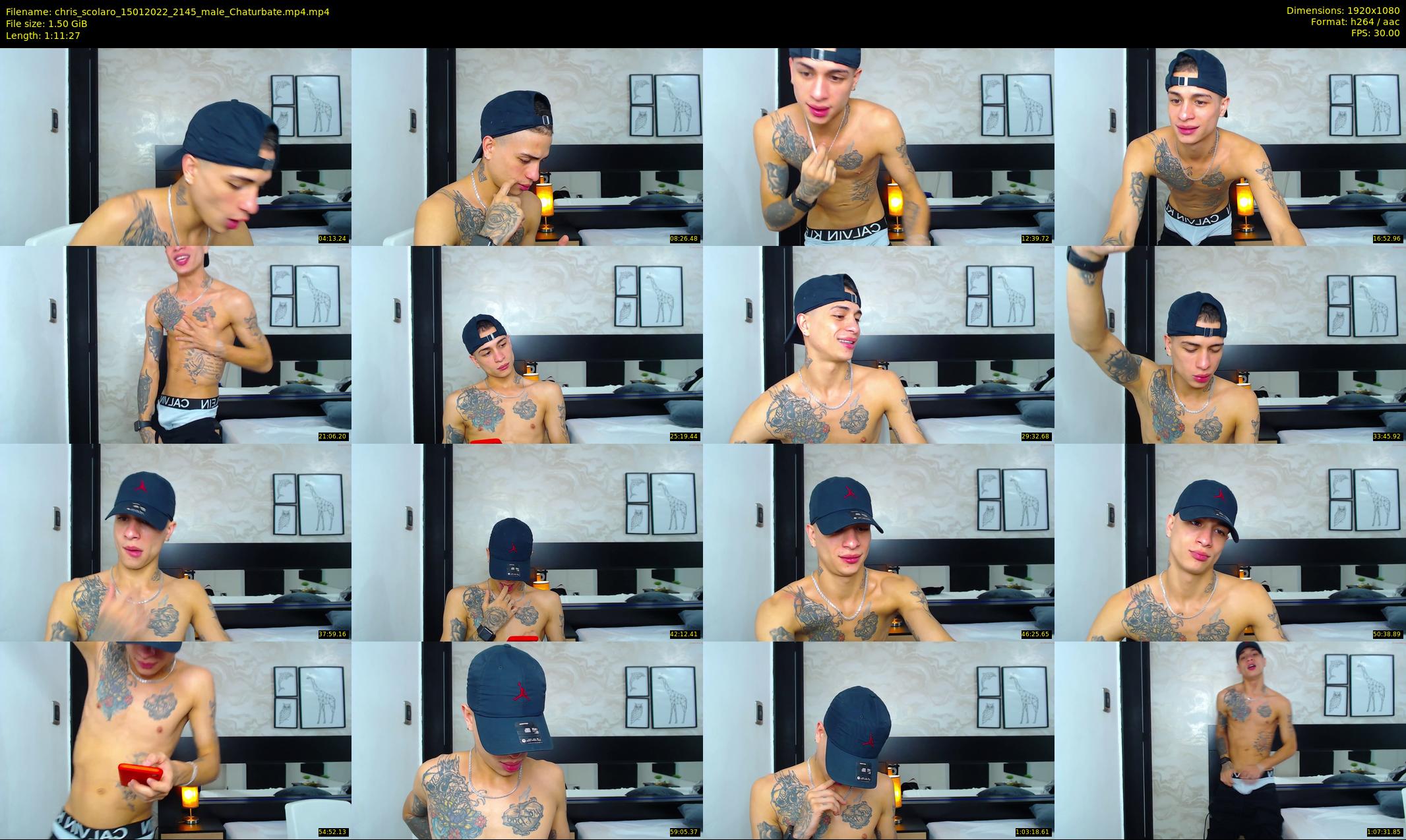 chris_scolaro — 72 minute Chaturbate male cam show recording, 1080p, Jan 15, 2022