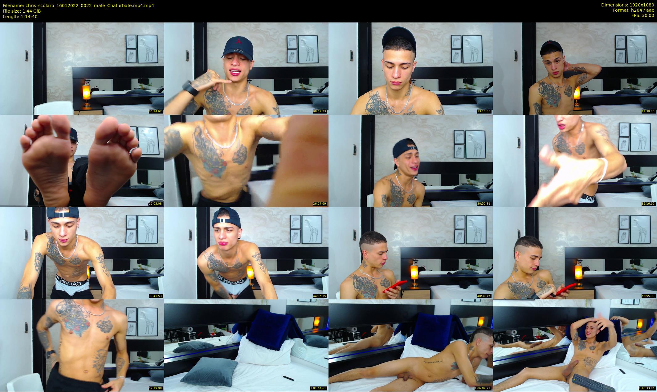 chris_scolaro — 75 minute Chaturbate male cam show recording, 1080p, Jan 16, 2022