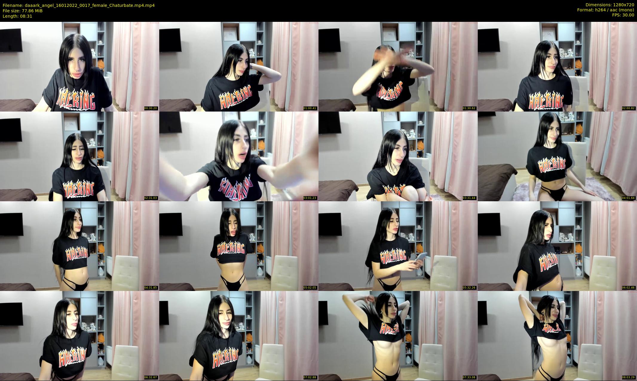 daaark_angel — 9 minute Chaturbate female cam show recording, 720p, Jan 16, 2022