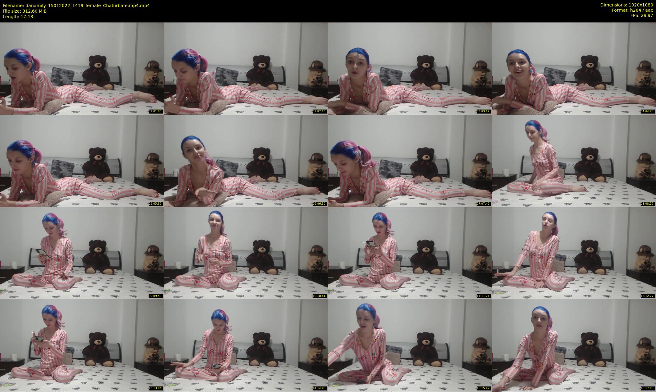 danamily — 18 minute Chaturbate female cam show recording, 1080p, Jan 15, 2022
