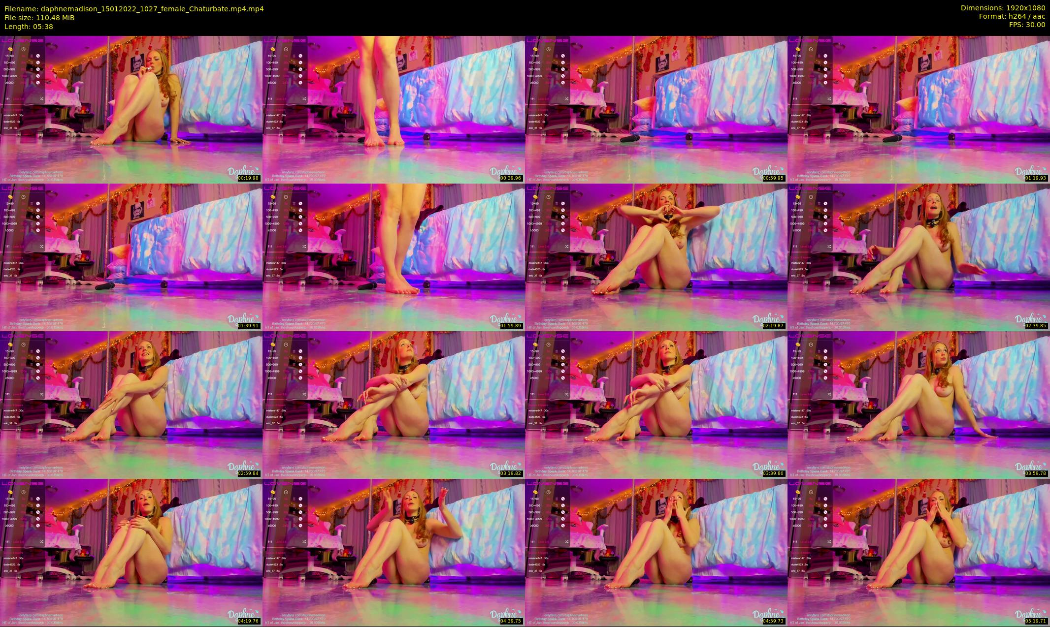 daphnemadison — 6 minute Chaturbate couple cam show recording, 1080p, Jan 15, 2022
