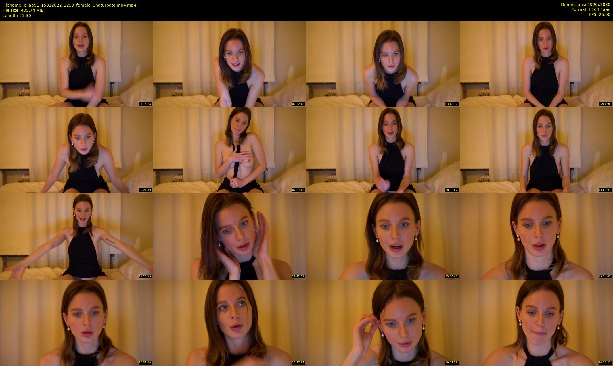 ellaa91 — 22 minute Chaturbate female cam show recording, 1080p, Jan 15, 2022