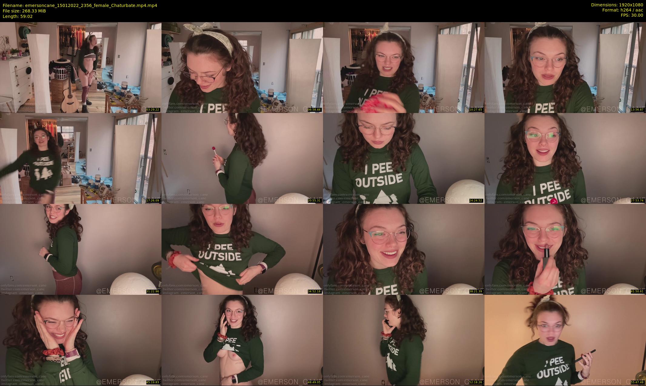 emersoncane — 60 minute Chaturbate female cam show recording, 1080p, Jan 15, 2022