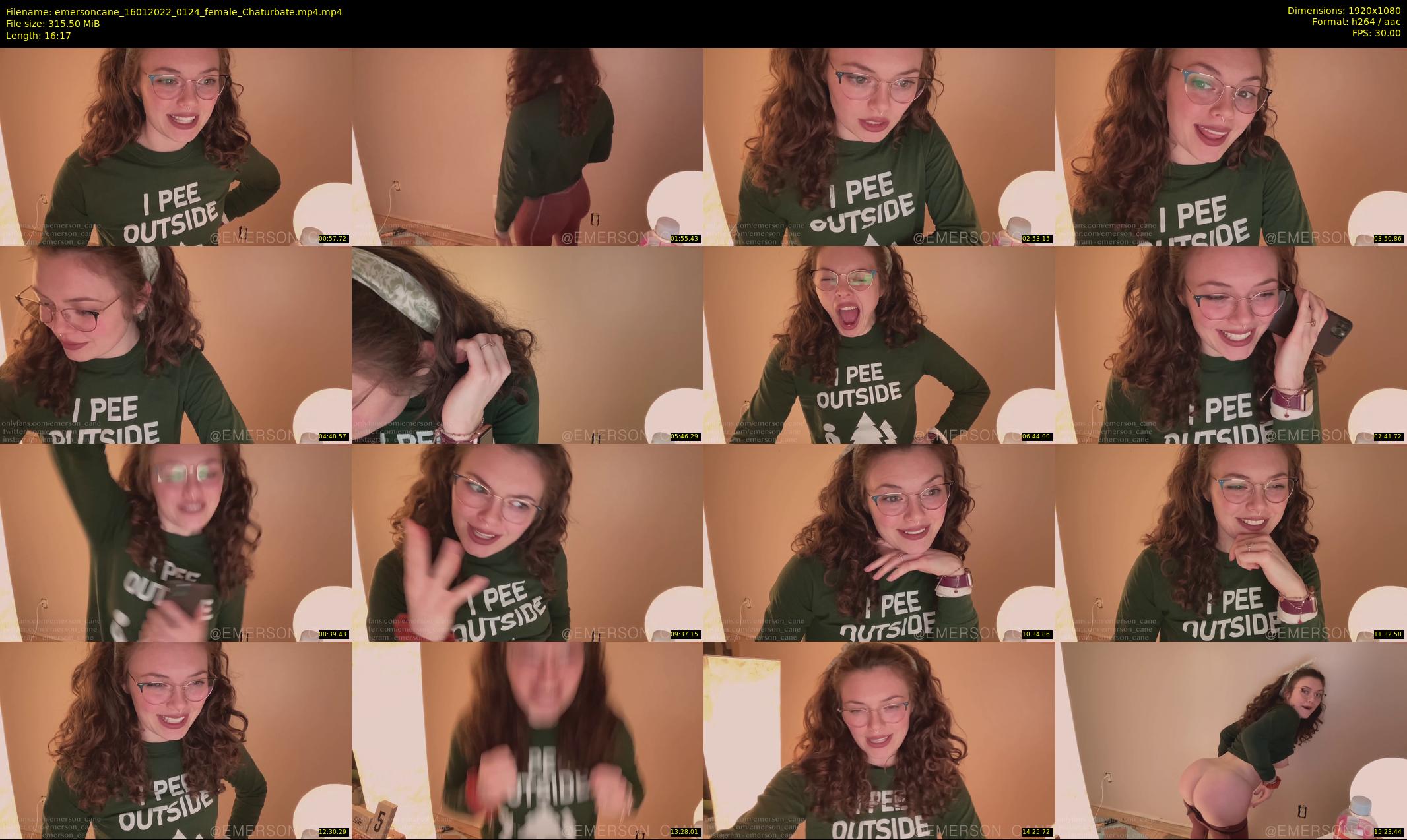emersoncane — 17 minute Chaturbate female cam show recording, 1080p, Jan 16, 2022