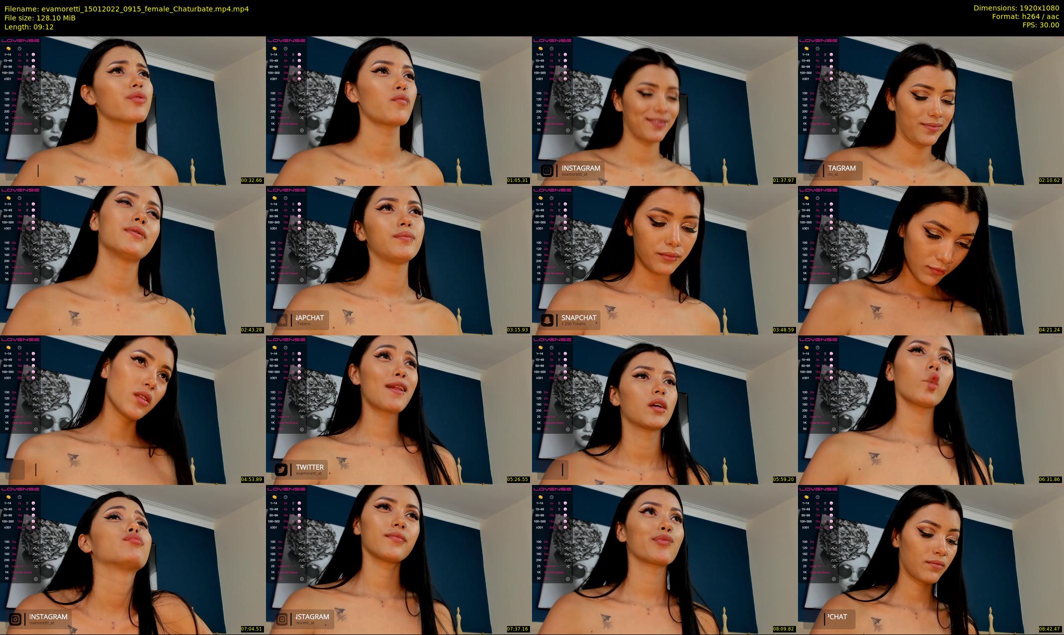 evamoretti — 10 minute Chaturbate female cam show recording, 1080p, Jan 15, 2022