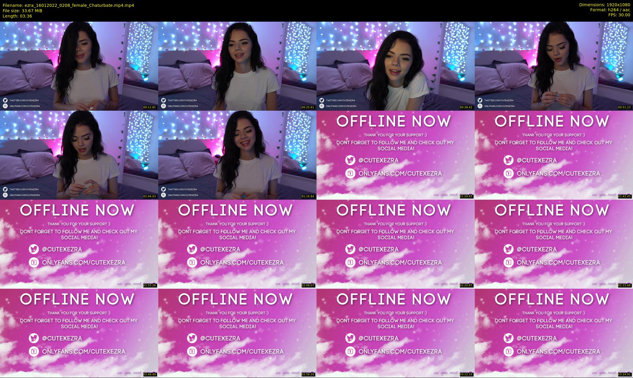 ezra — 4 minute Chaturbate female cam show recording, 1080p, Jan 16, 2022