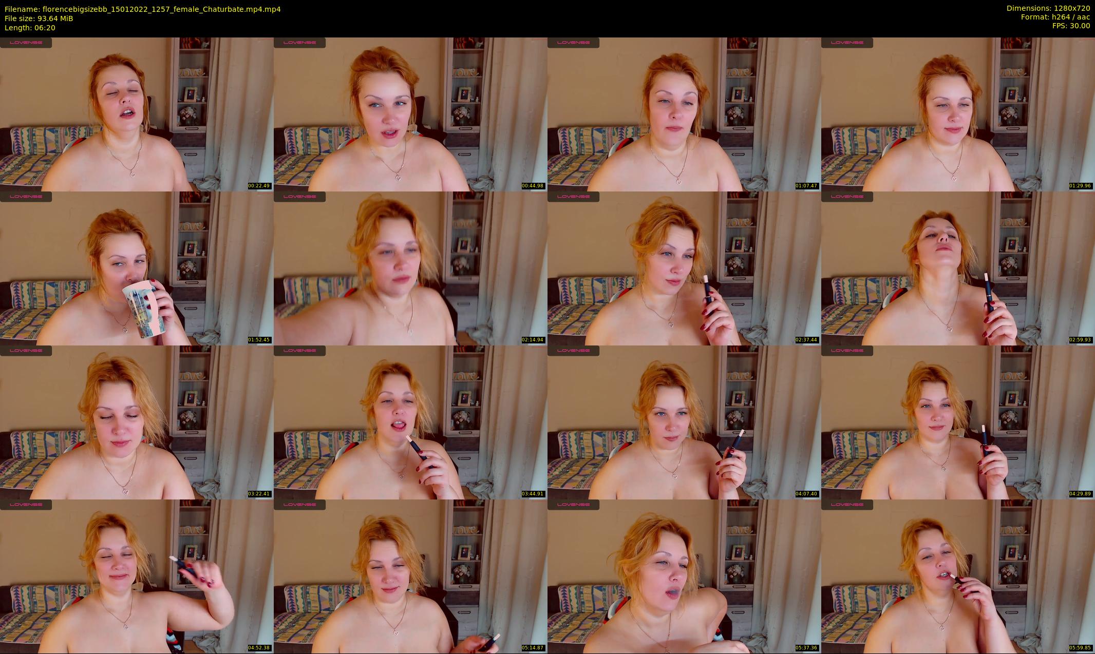 florencebigsizebb — 7 minute Chaturbate female cam show recording, 720p, Jan 15, 2022