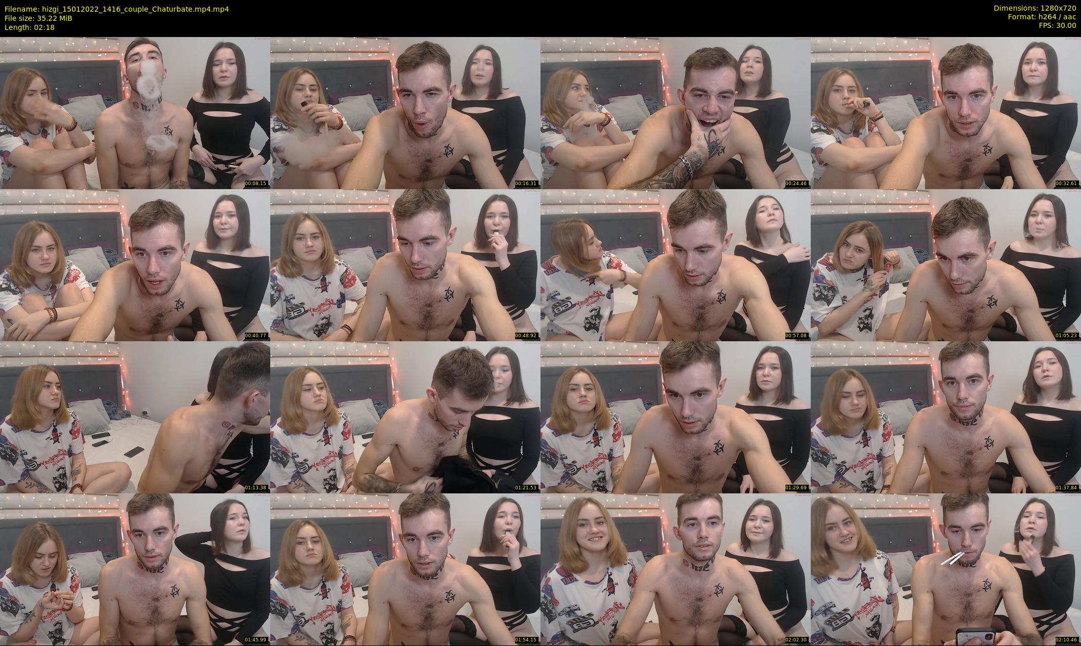 hizgi — 3 minute Chaturbate couple cam show recording, 720p, Jan 15, 2022