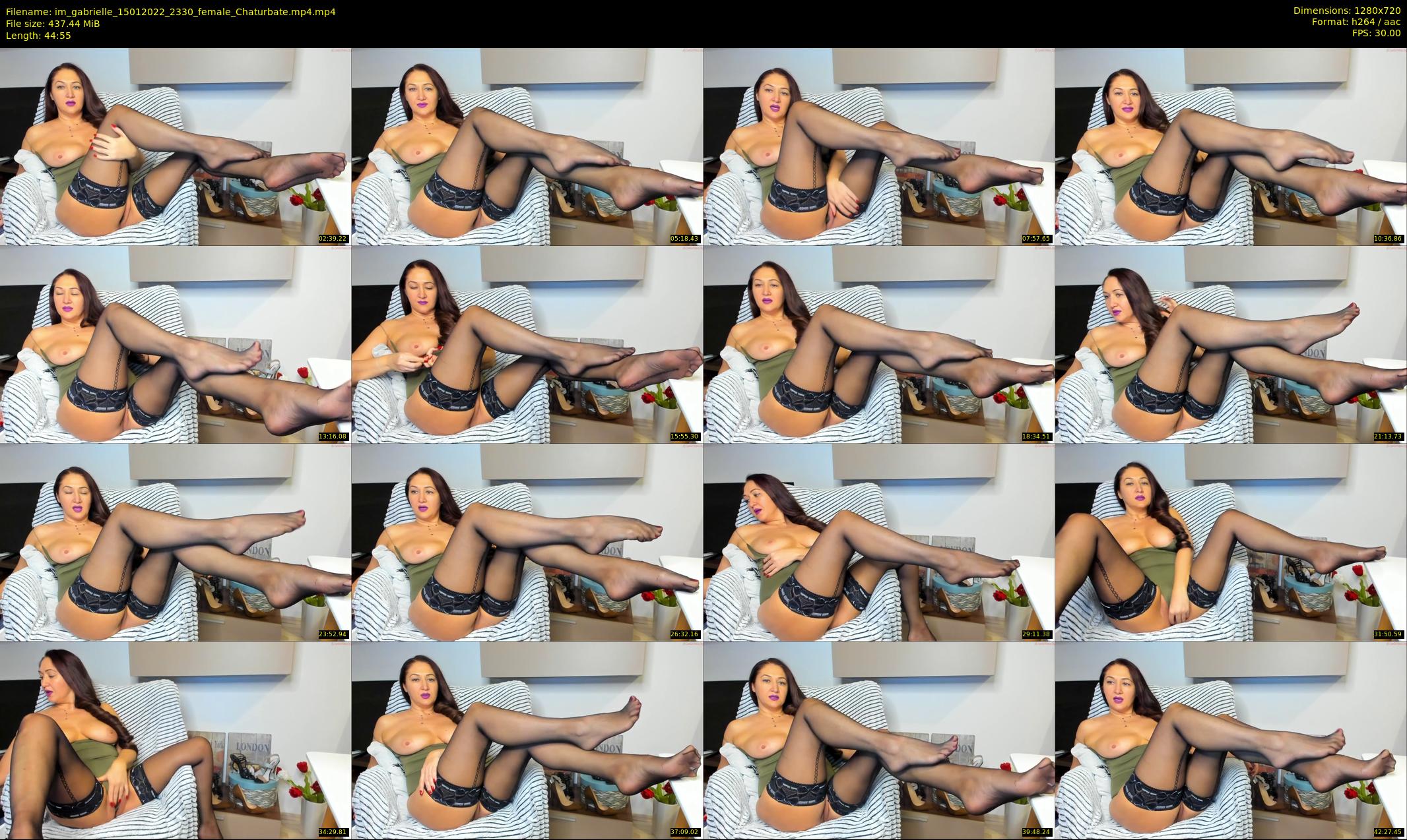 im_gabrielle — 45 minute Chaturbate female cam show recording, 720p, Jan 15, 2022