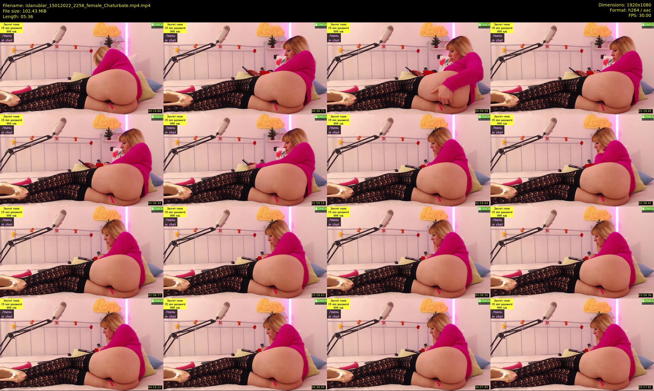 islanublar — 6 minute Chaturbate female cam show recording, 1080p, Jan 15, 2022