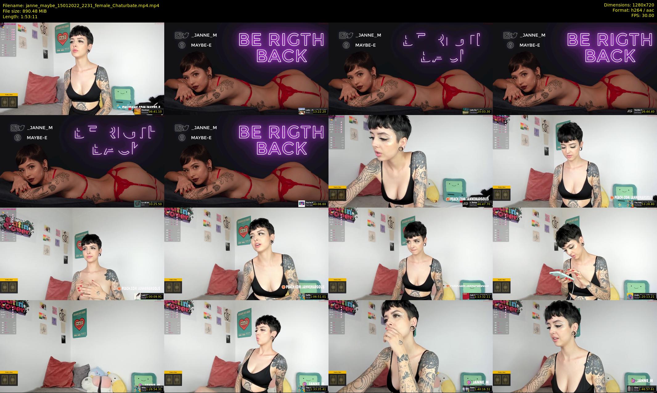 janne_maybe — 114 minute Chaturbate female cam show recording, 720p, Jan 15, 2022