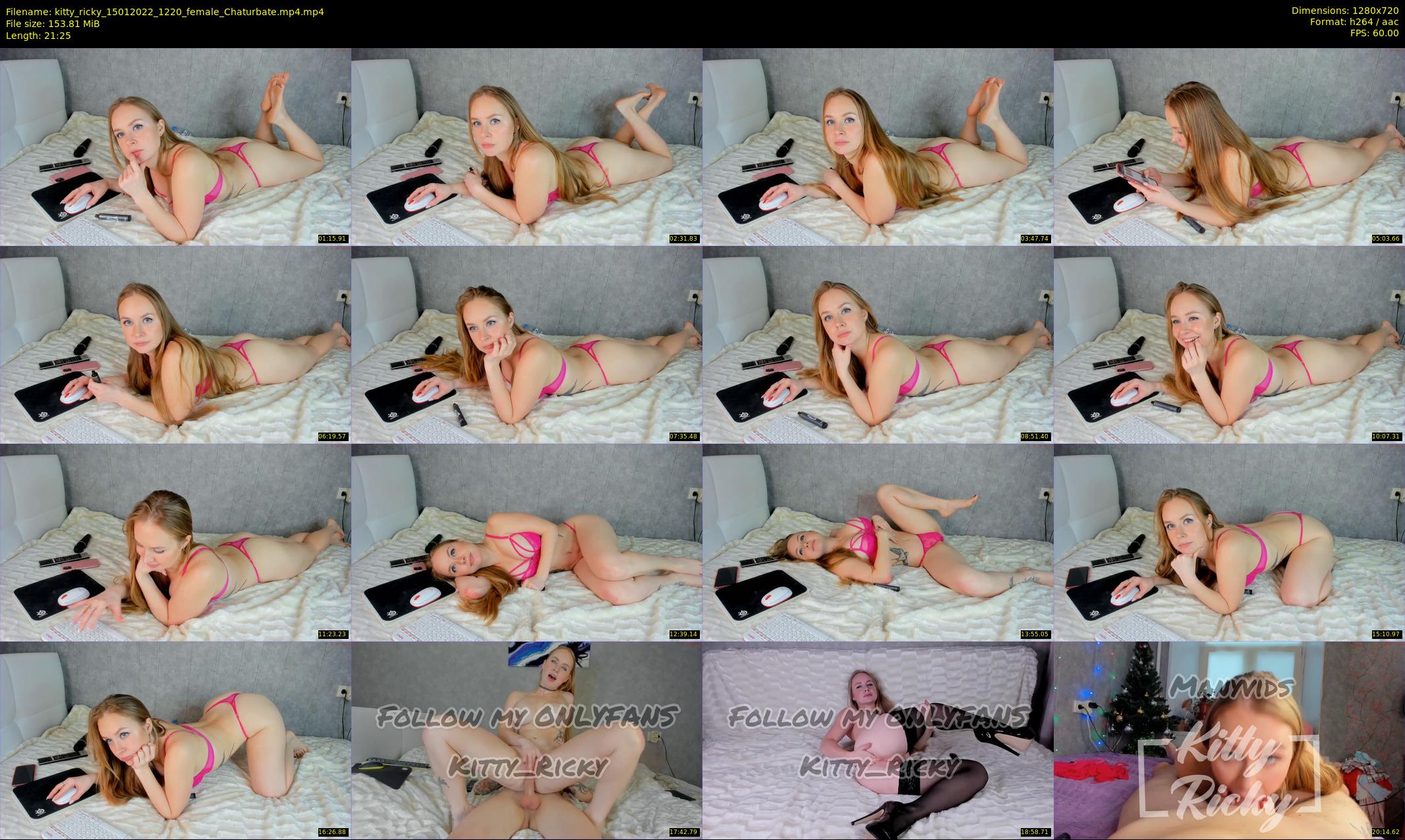 kitty_ricky — 22 minute Chaturbate couple cam show recording, 720p, Jan 15, 2022
