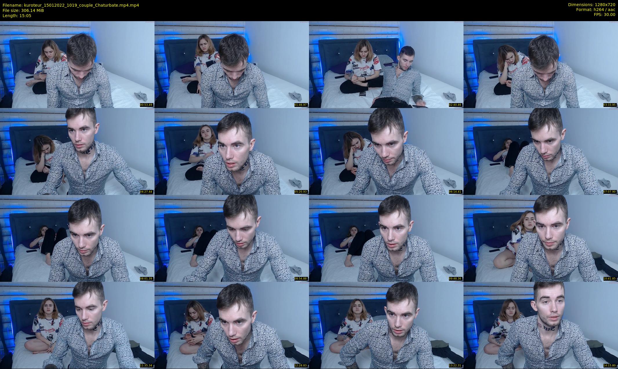 kuroteur — 16 minute Chaturbate couple cam show recording, 720p, Jan 15, 2022