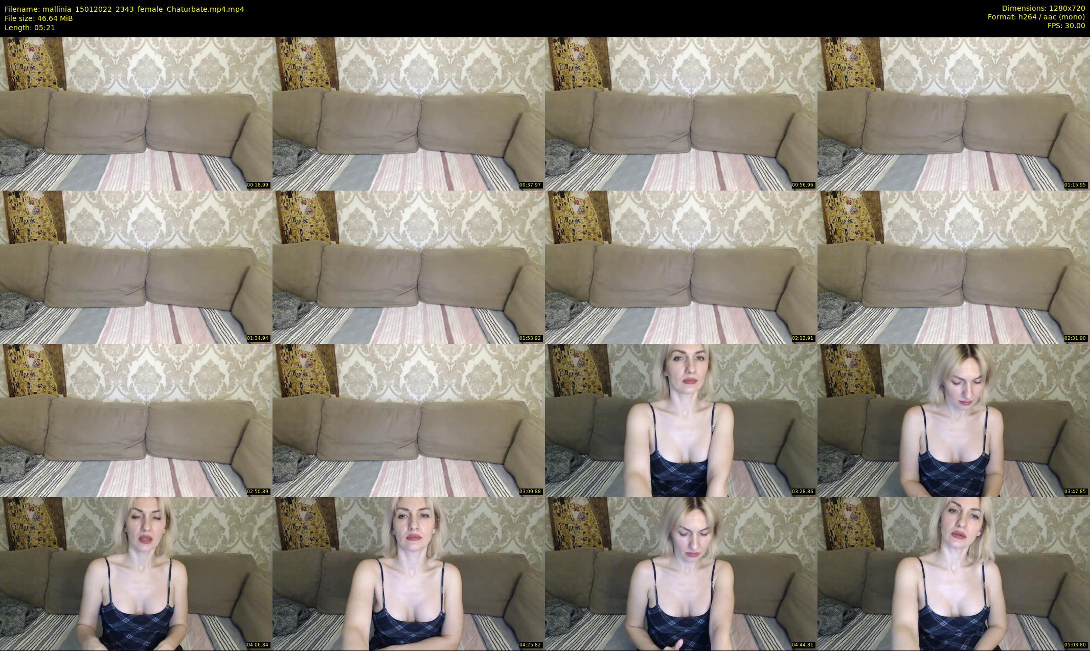 mallinia — 6 minute Chaturbate female cam show recording, 720p, Jan 15, 2022