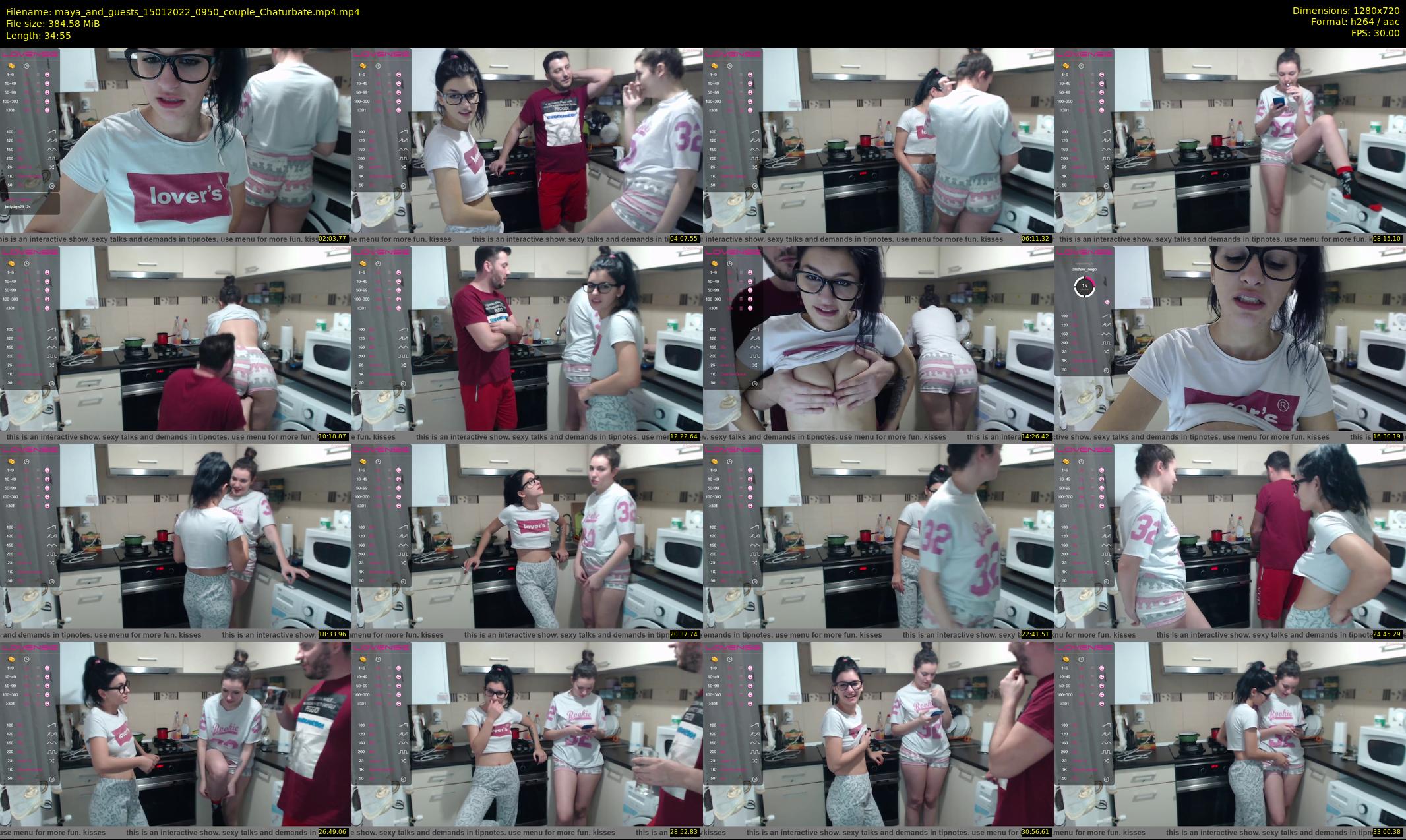 maya_and_guests — 35 minute Chaturbate couple cam show recording, 720p, Jan 15, 2022
