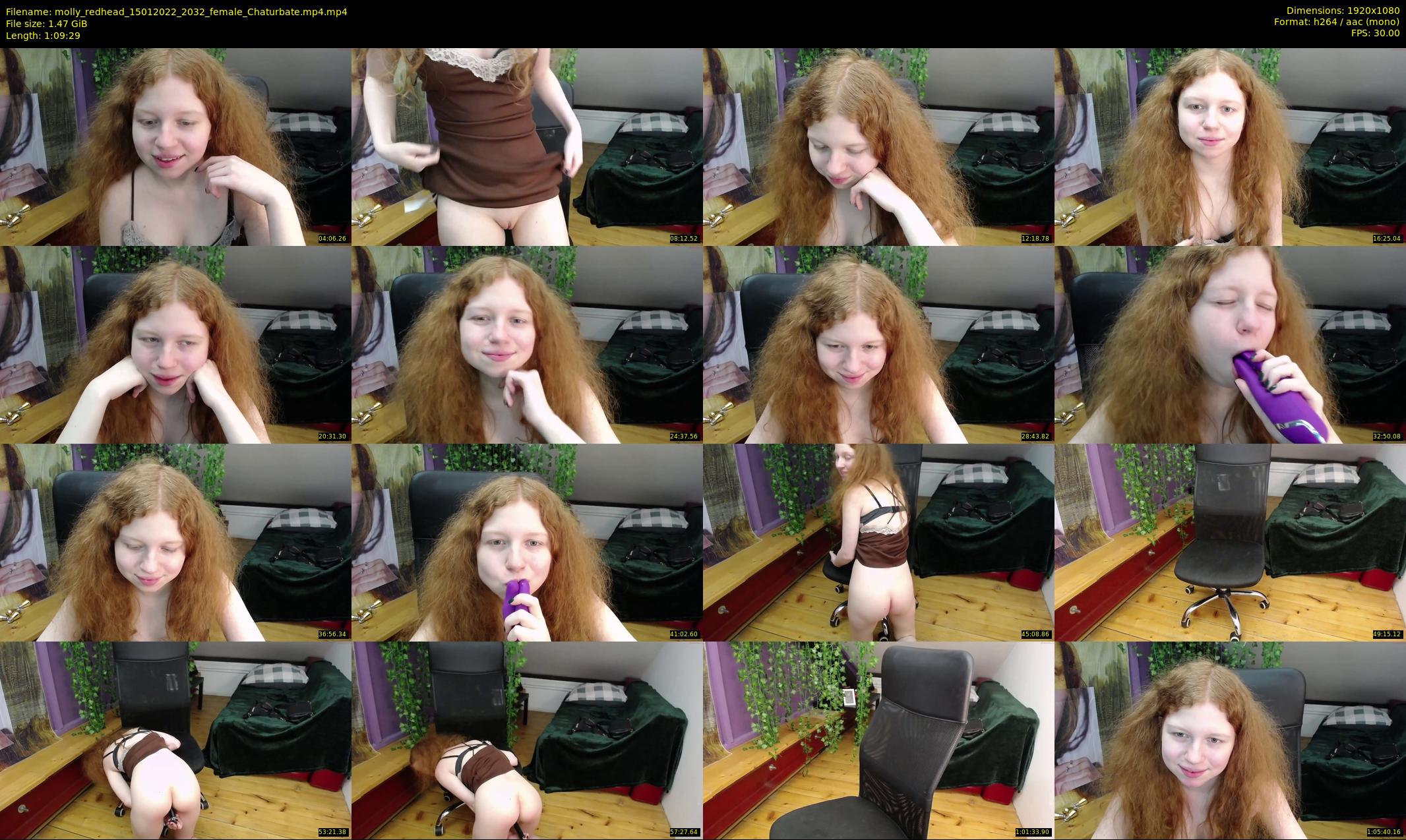 molly_redhead — 70 minute Chaturbate female cam show recording, 1080p, Jan 15, 2022