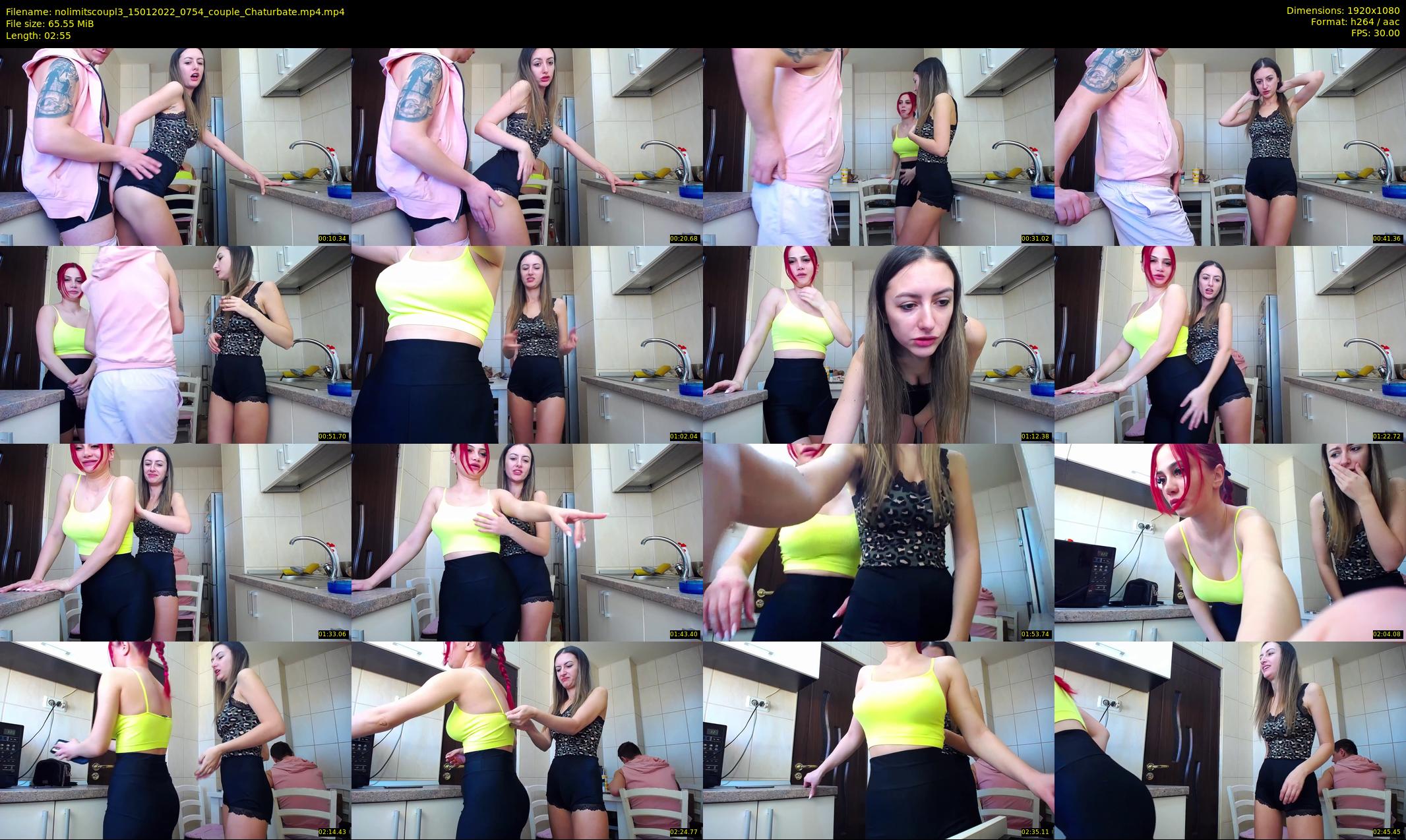nolimitscoupl3 — 3 minute Chaturbate couple cam show recording, 1080p, Jan 15, 2022