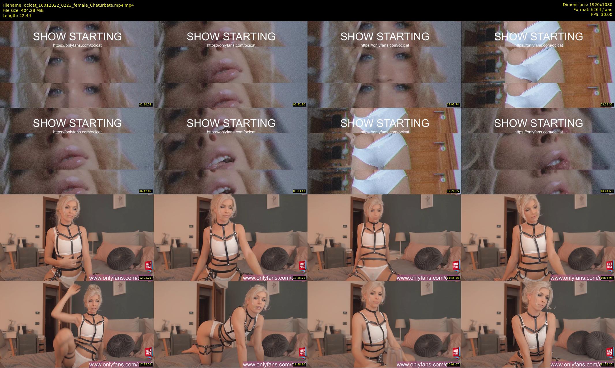 ocicat — 23 minute Chaturbate female cam show recording, 1080p, Jan 16, 2022