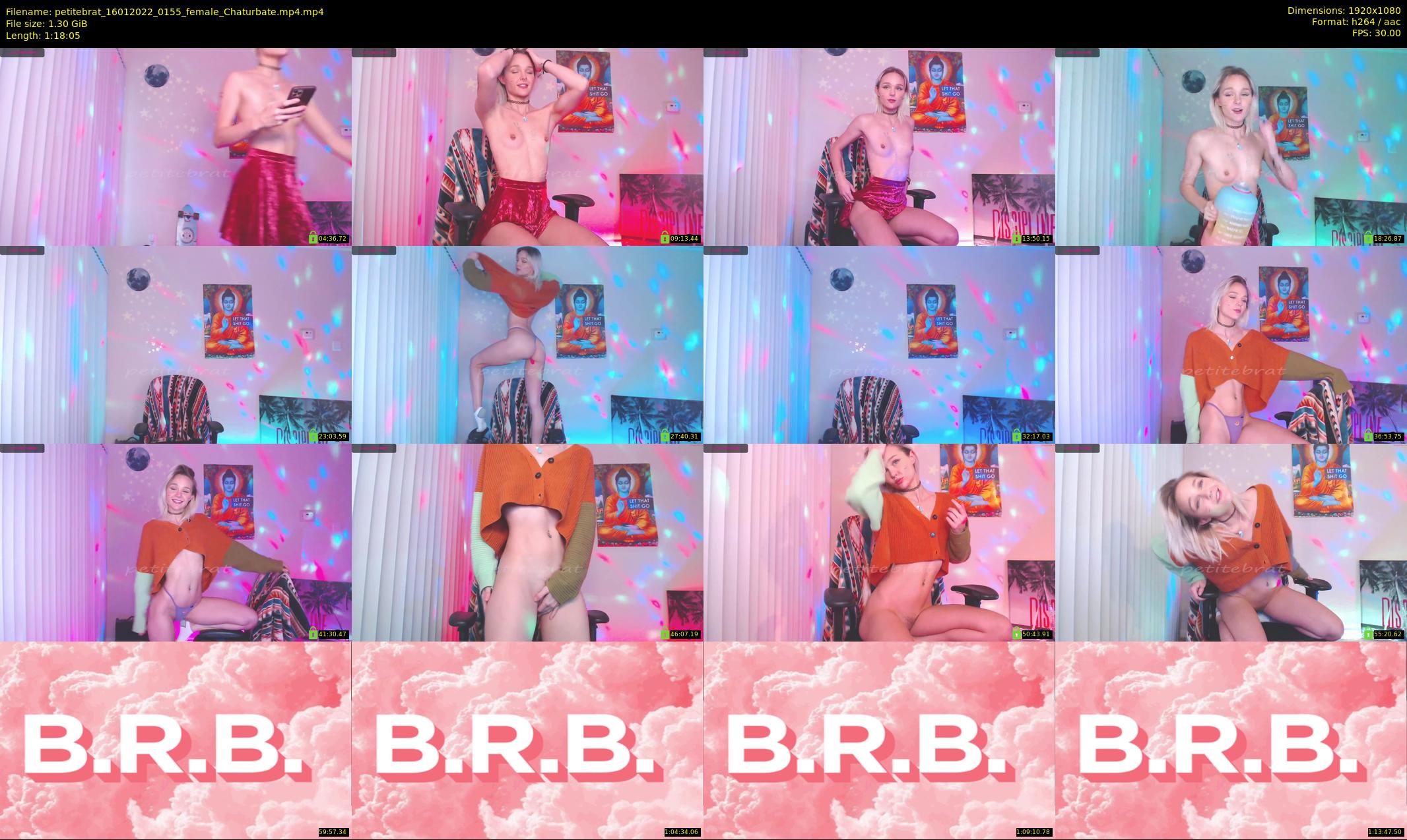 petitebrat — 79 minute Chaturbate female cam show recording, 1080p, Jan 16, 2022