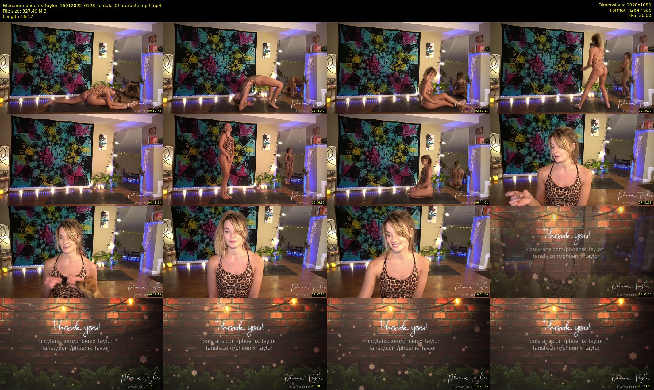 phoenix_taylor — 17 minute Chaturbate female cam show recording, 1080p, Jan 16, 2022