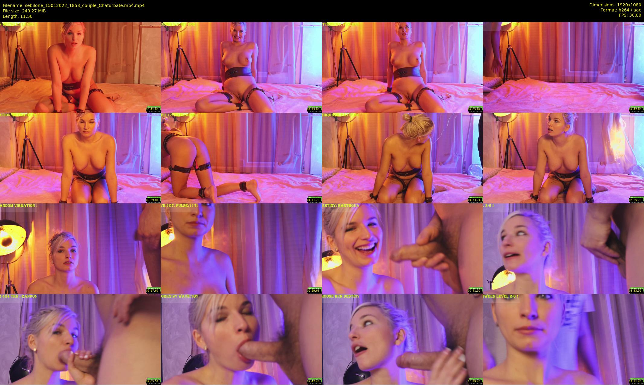 sebilone — 12 minute Chaturbate couple cam show recording, 1080p, Jan 15, 2022