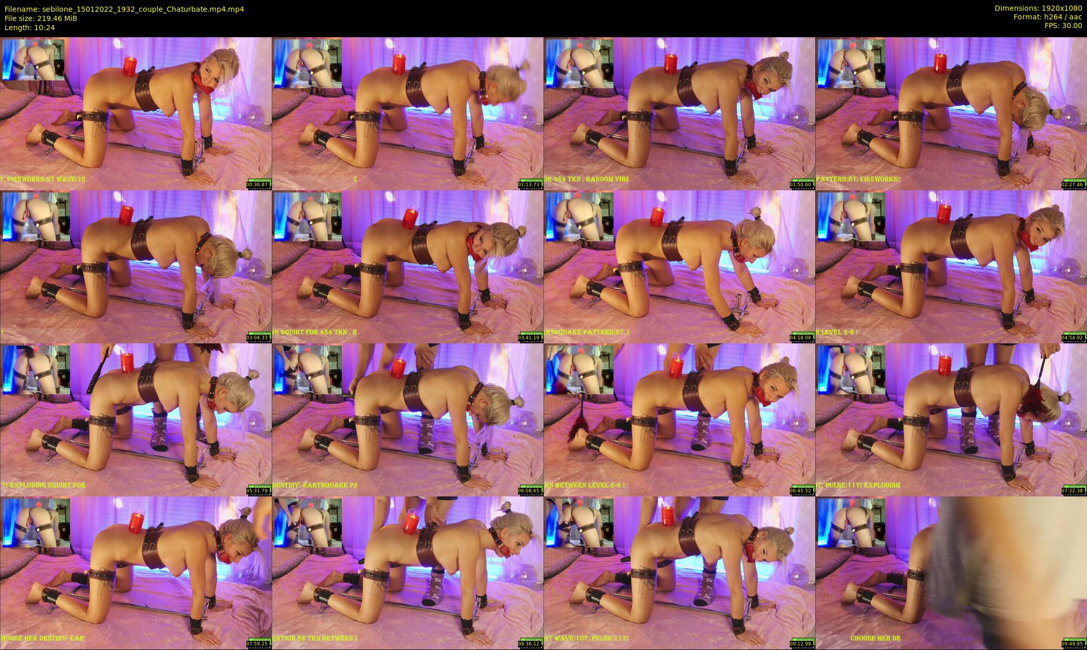 sebilone — 11 minute Chaturbate couple cam show recording, 1080p, Jan 15, 2022