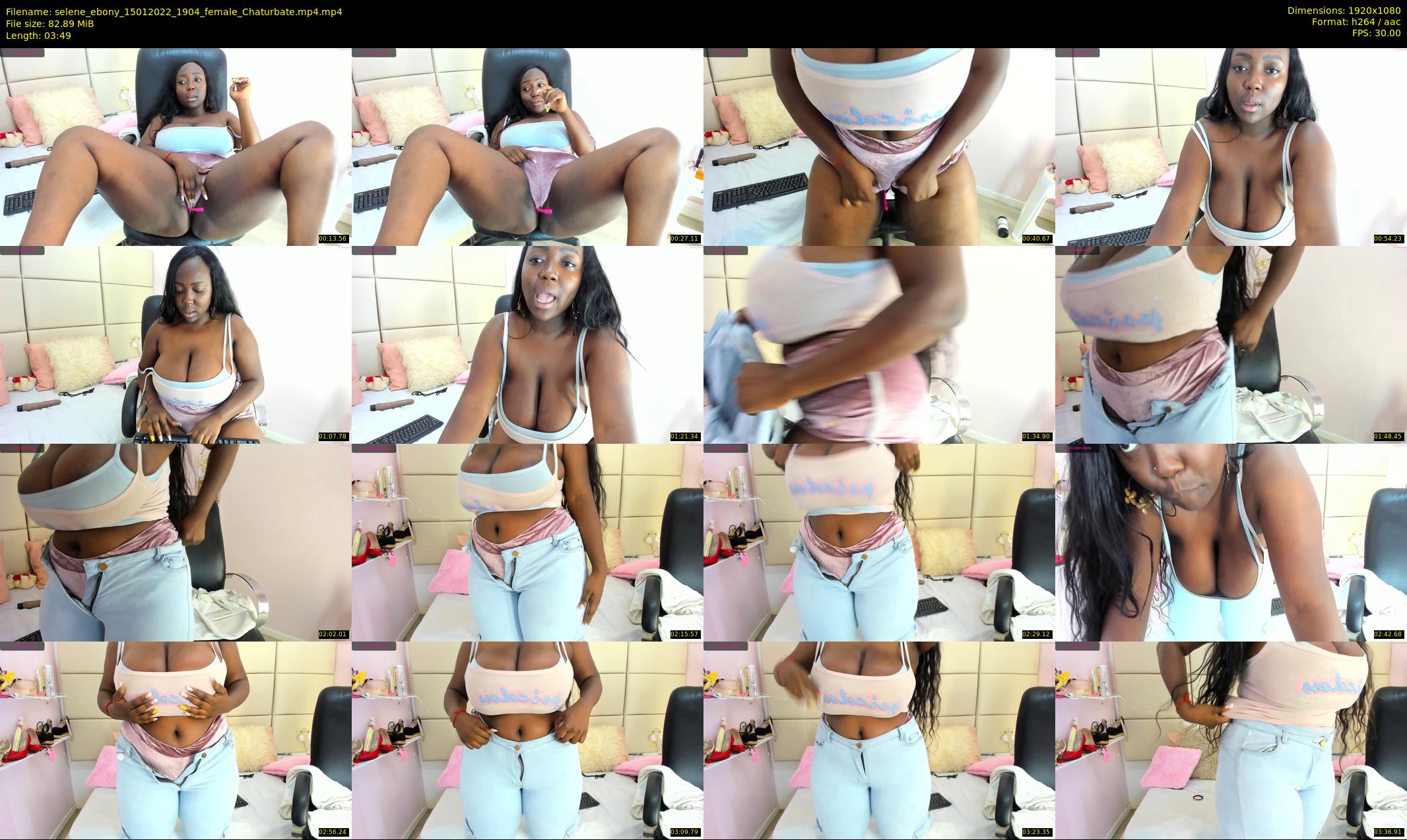 selene_ebony — 4 minute Chaturbate female cam show recording, 1080p, Jan 15, 2022