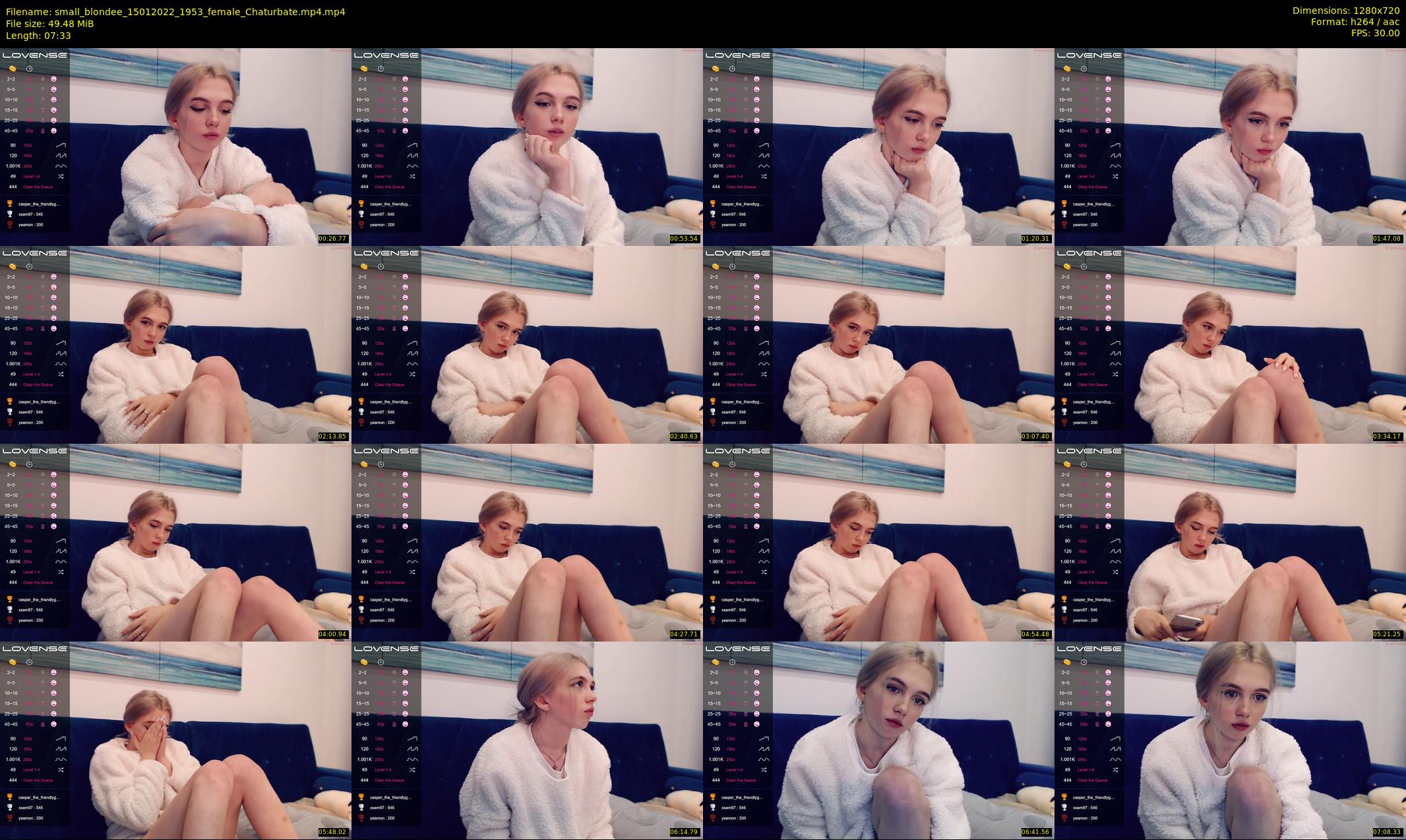 small_blondee — 8 minute Chaturbate female cam show recording, 720p, Jan 15, 2022