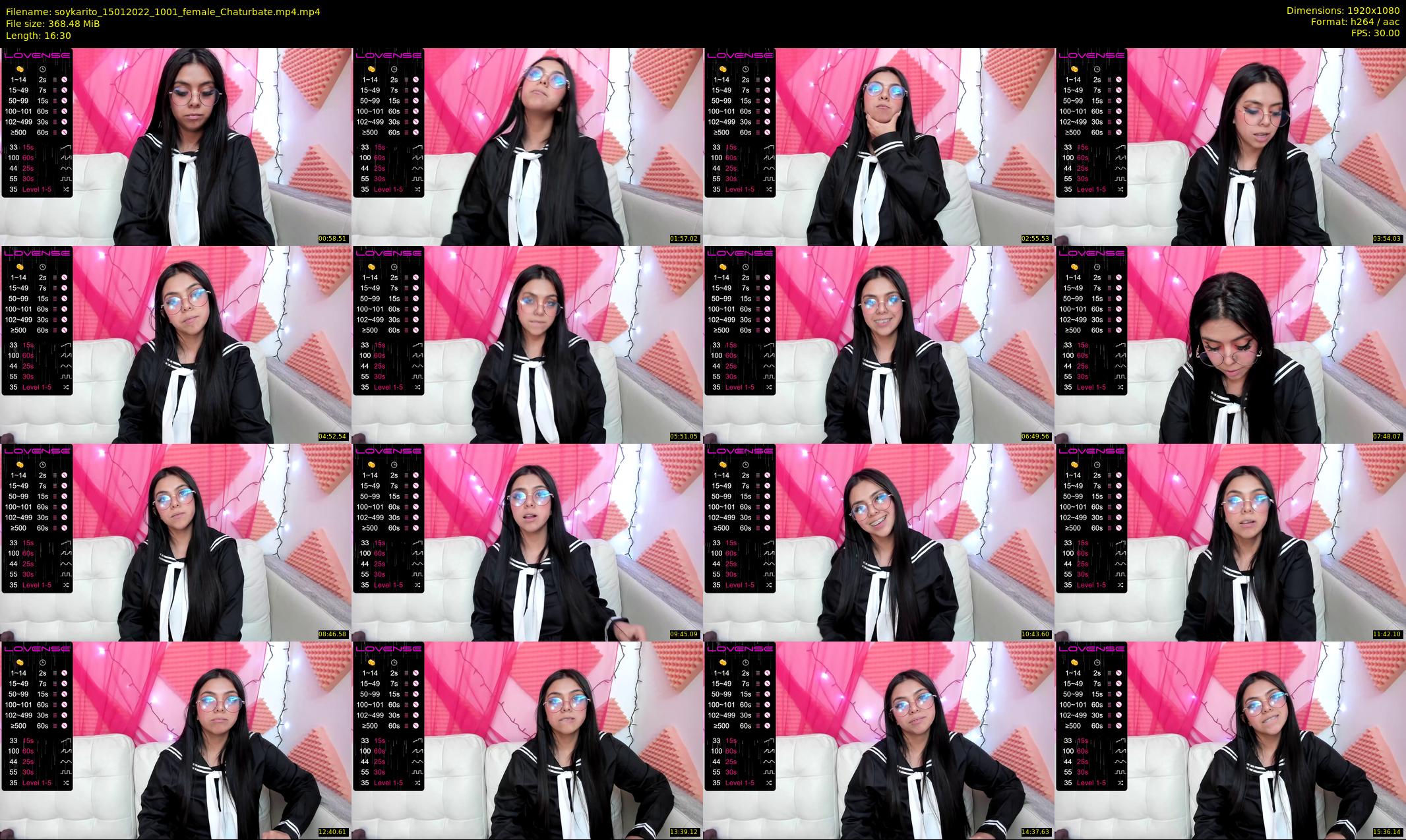 soykarito — 17 minute Chaturbate female cam show recording, 1080p, Jan 15, 2022