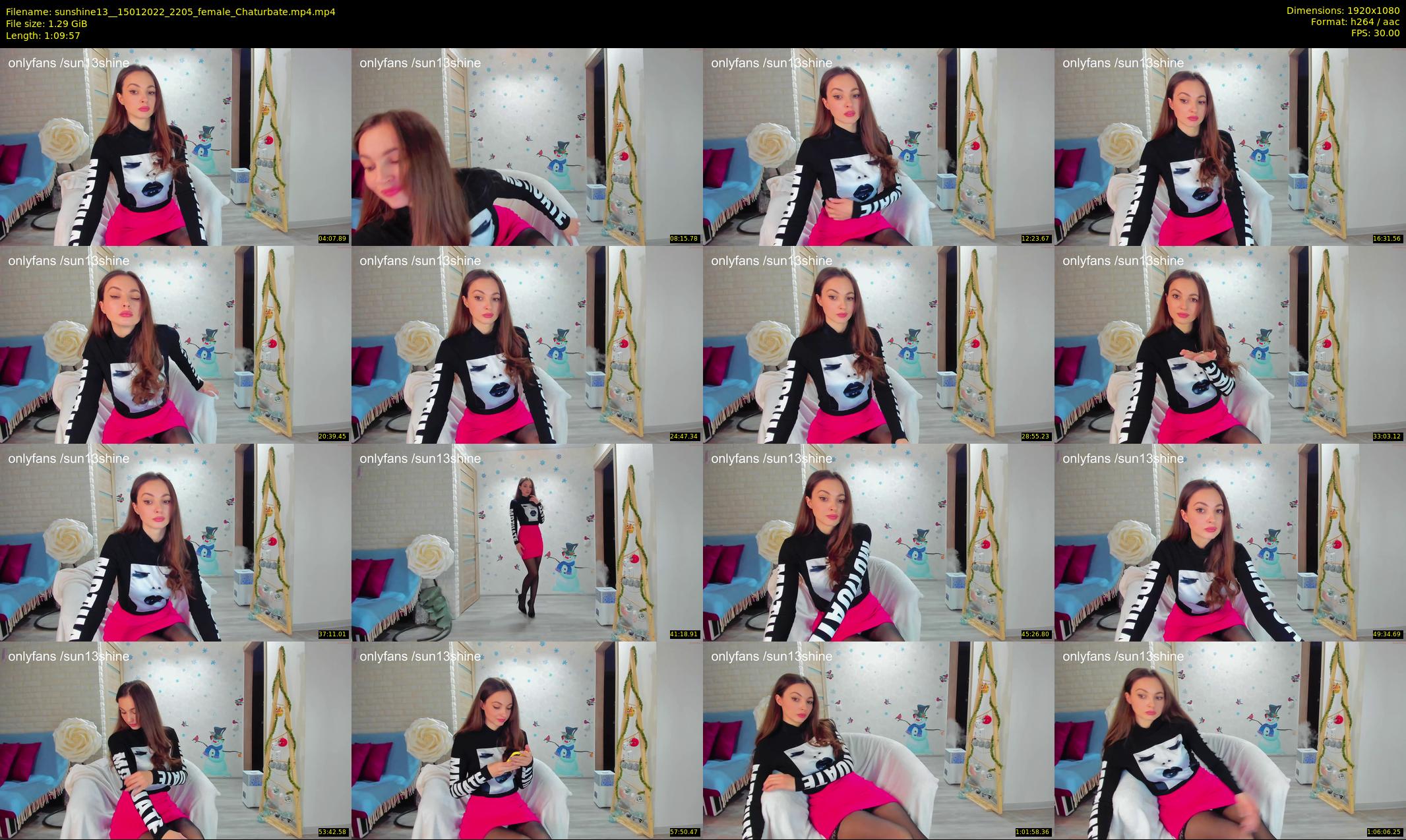 sunshine13_ — 70 minute Chaturbate female cam show recording, 1080p, Jan 15, 2022