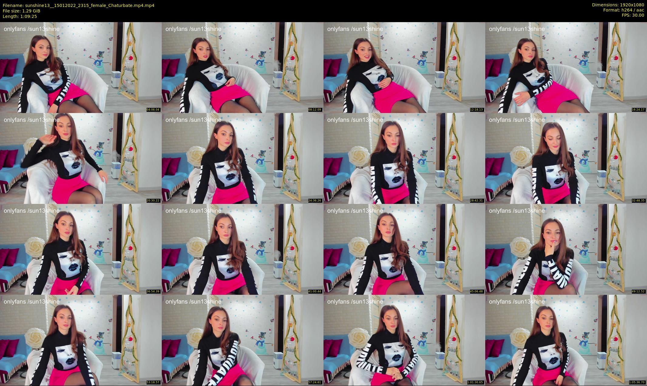 sunshine13_ — 70 minute Chaturbate female cam show recording, 1080p, Jan 15, 2022