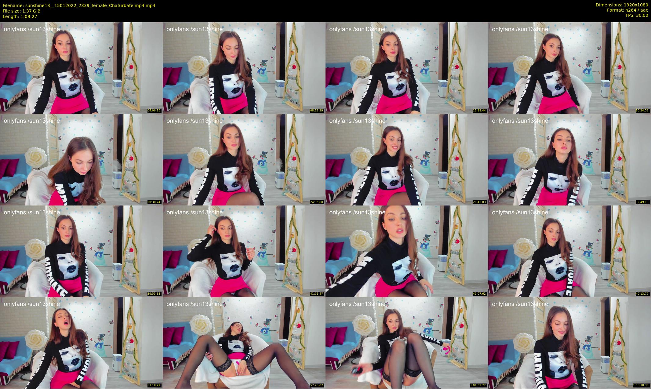 sunshine13_ — 70 minute Chaturbate female cam show recording, 1080p, Jan 15, 2022