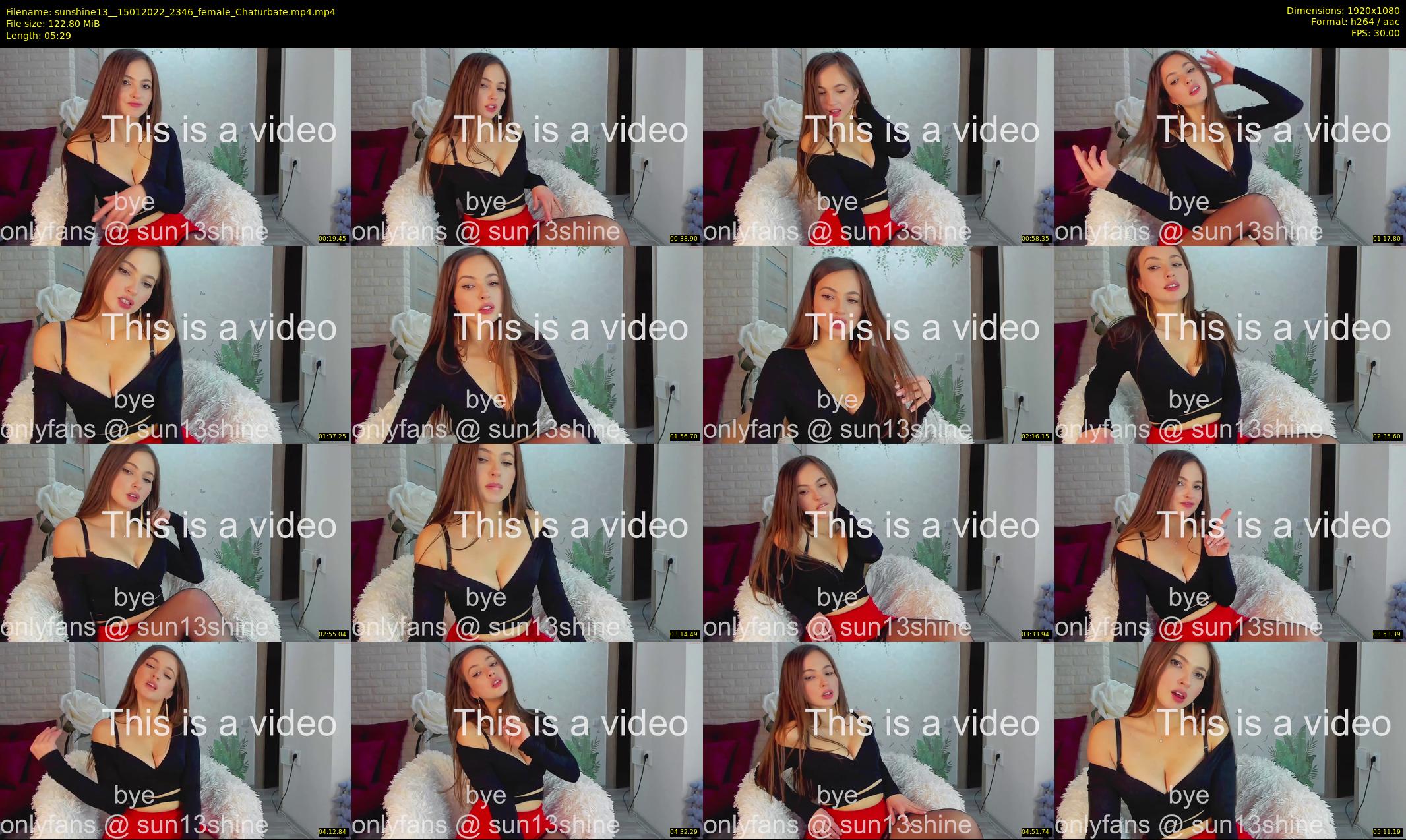 sunshine13_ — 6 minute Chaturbate female cam show recording, 1080p, Jan 15, 2022