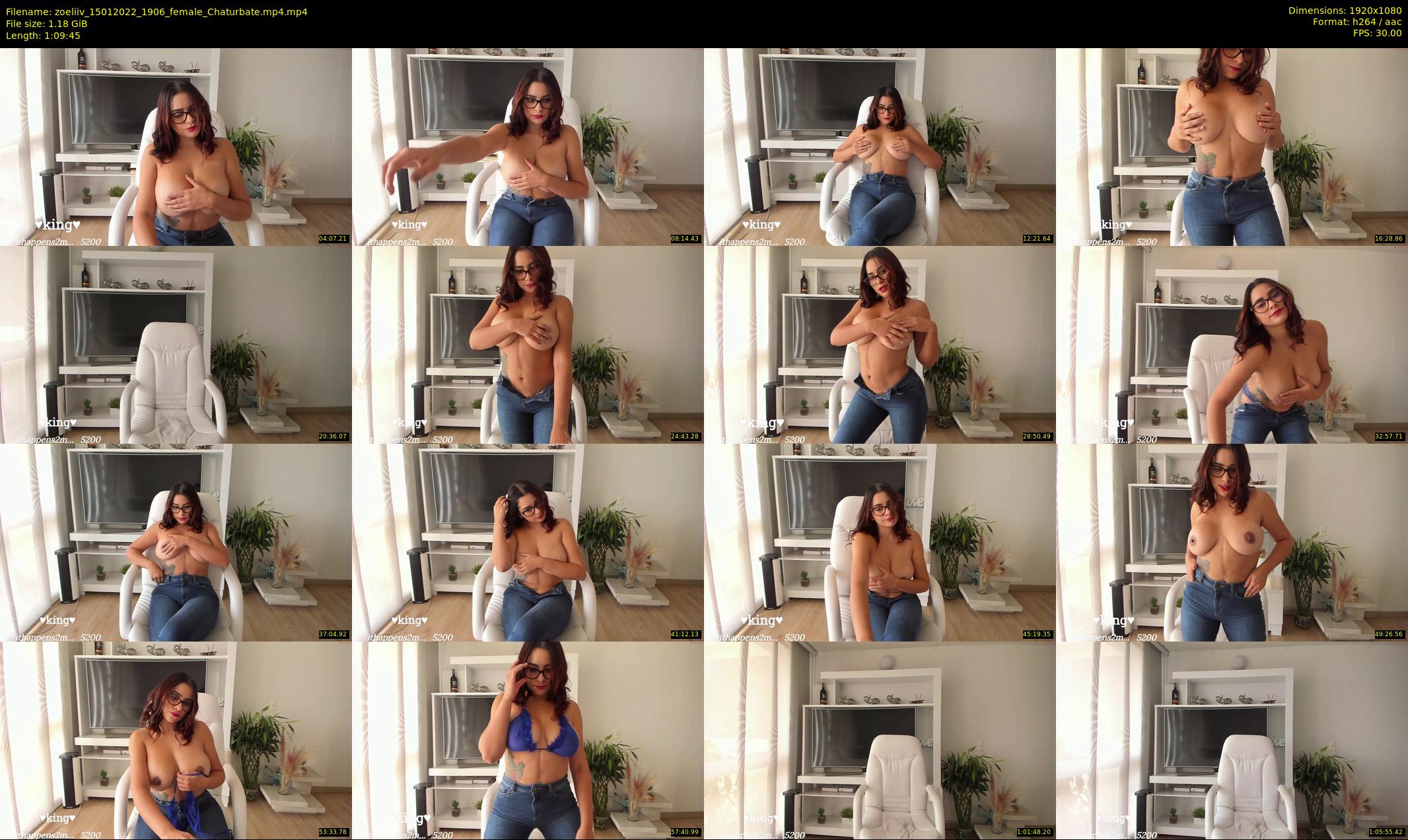 zoeliiv — 70 minute Chaturbate female cam show recording, 1080p, Jan 15, 2022