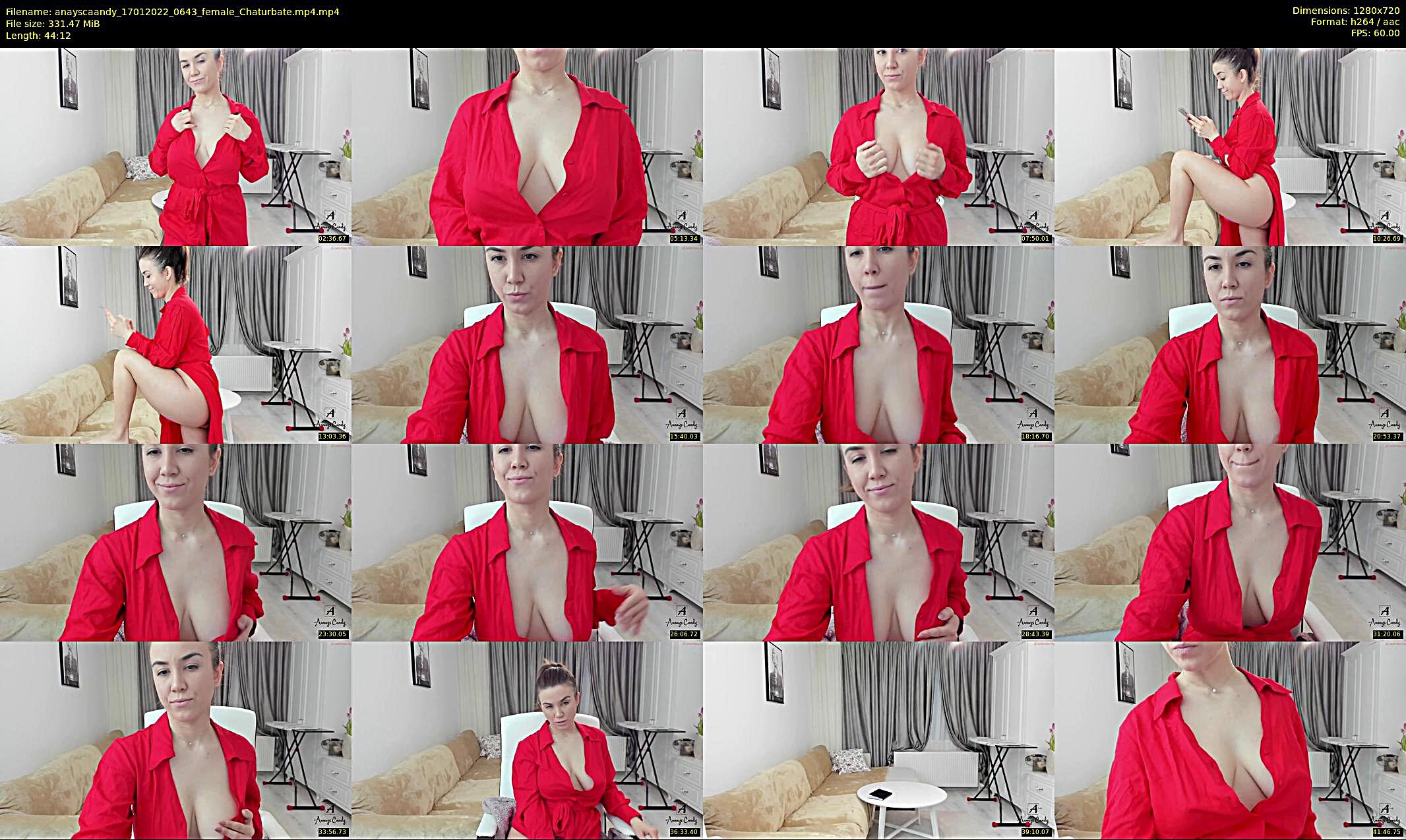 anayscaandy — 45 minute Chaturbate female cam show recording, 720p, Jan 17, 2022