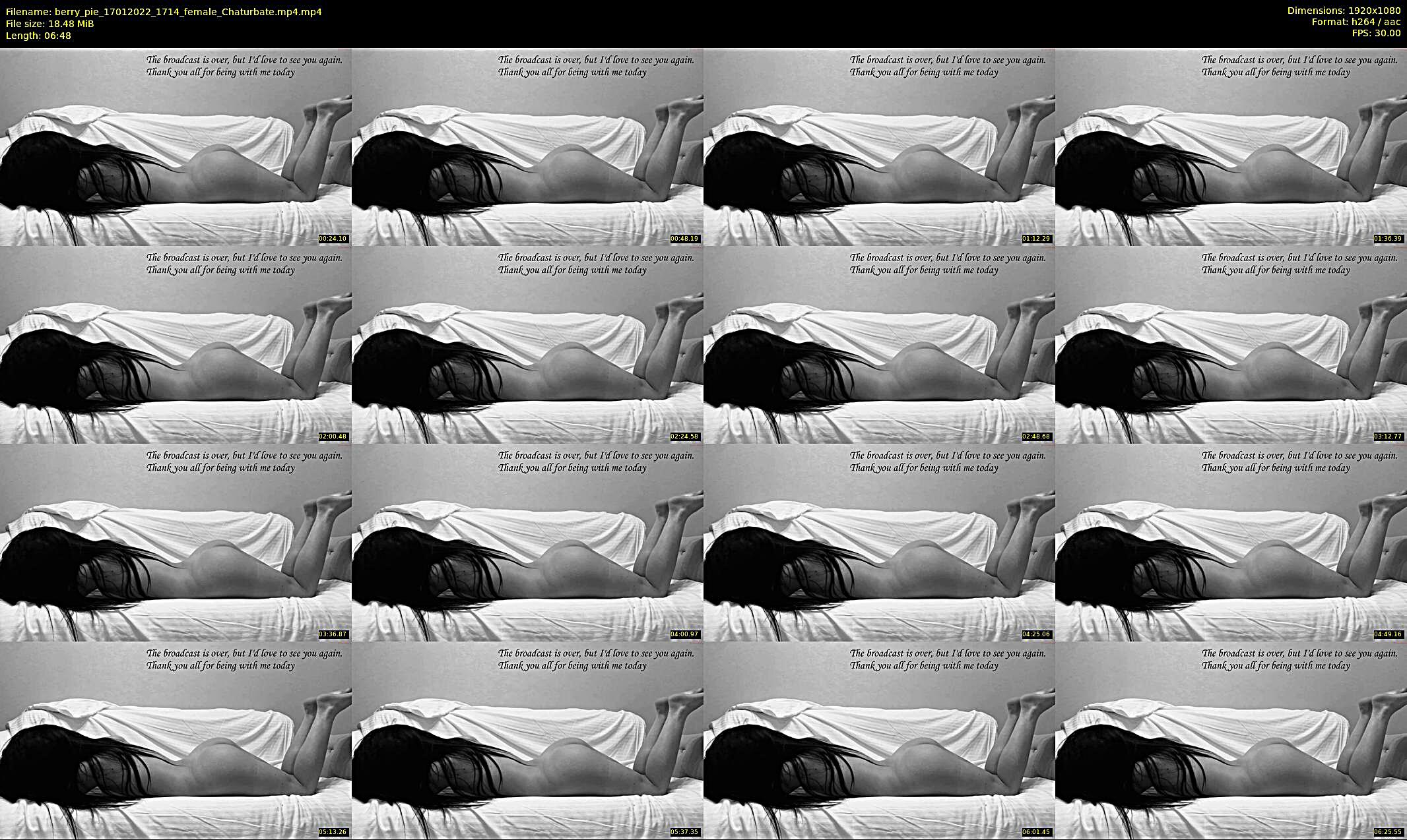 berry_pie — 7 minute Chaturbate female cam show recording, 1080p, Jan 17, 2022
